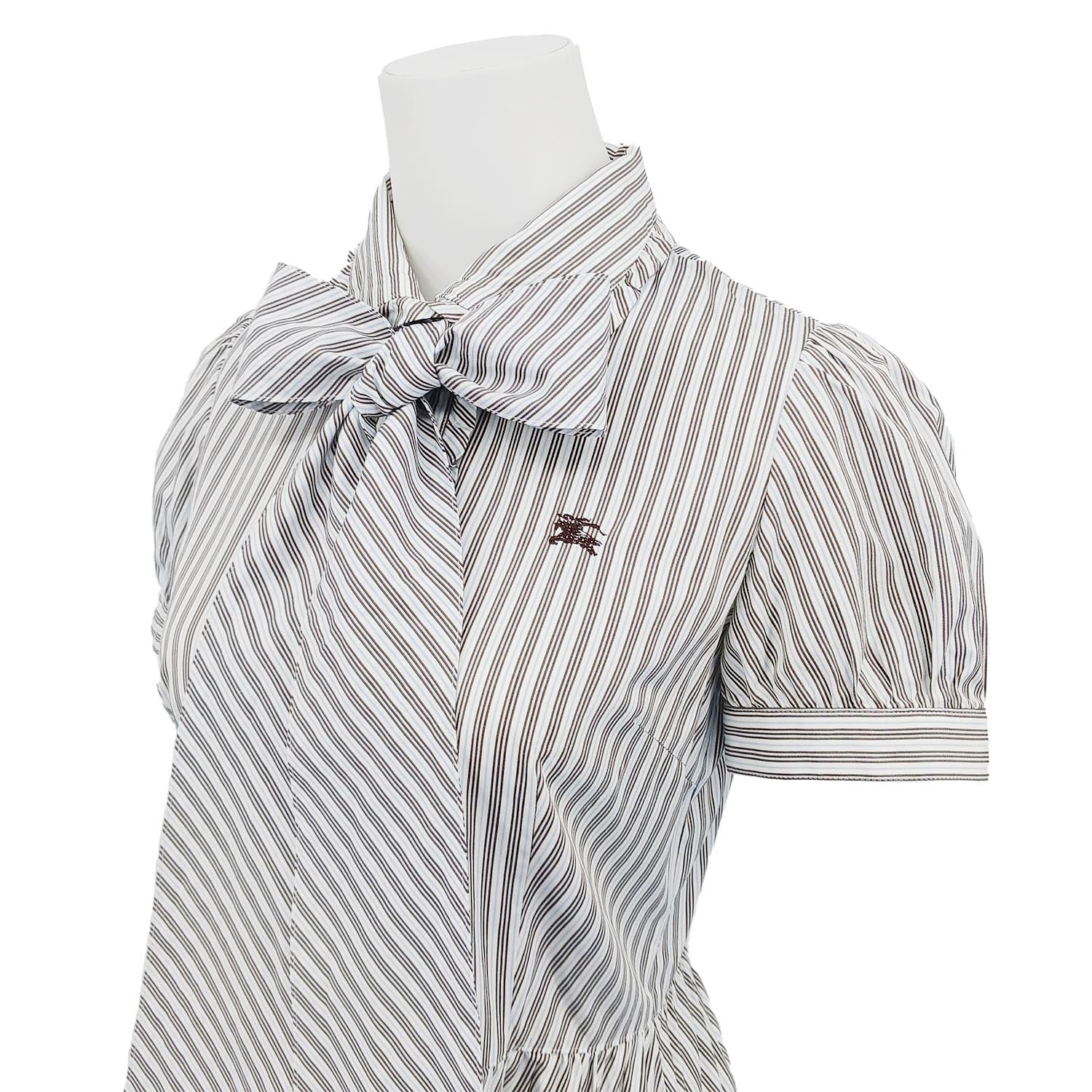 BURBERRY BLUE LABEL バーバリーブルーレーベル ワンピース ストライプ 36 S