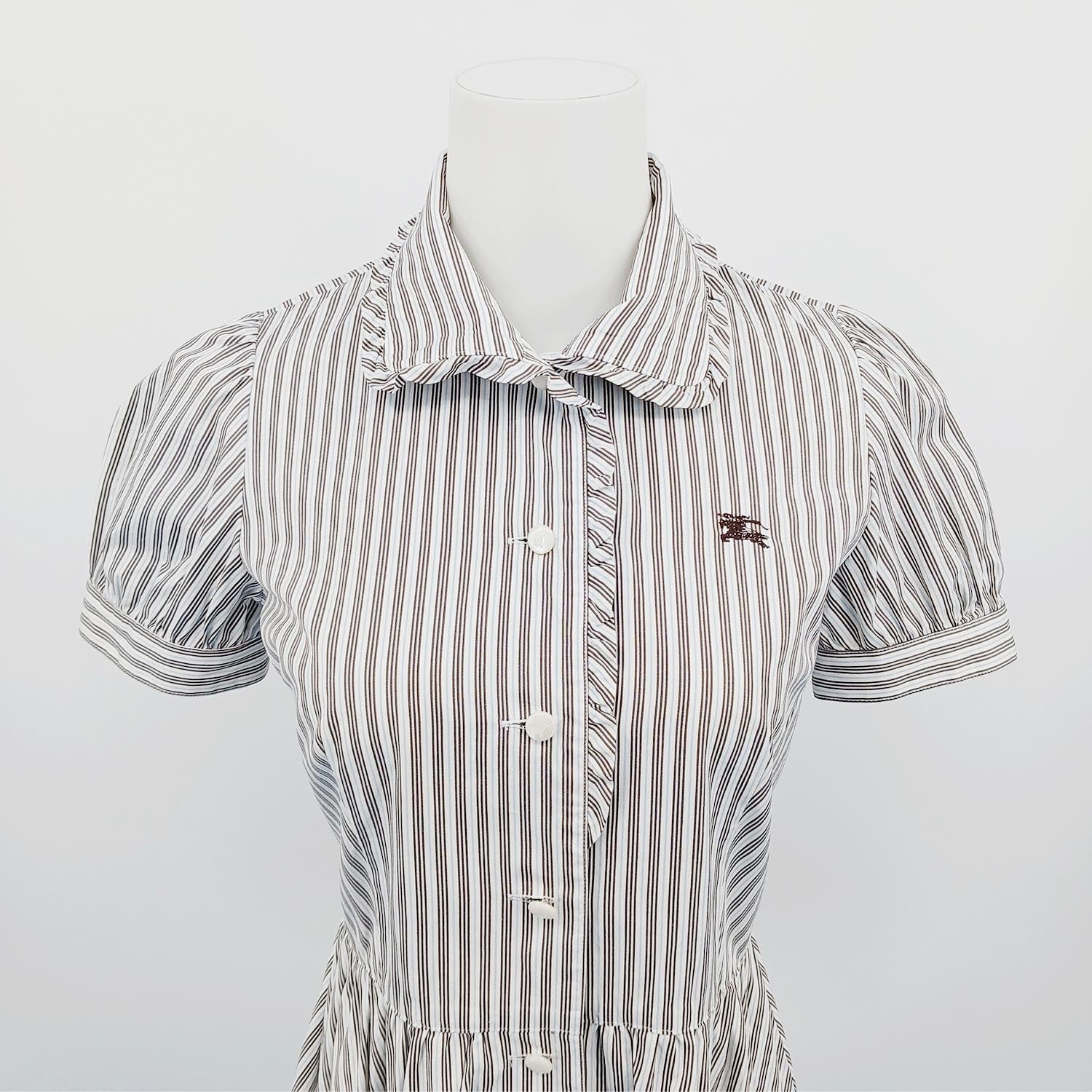 BURBERRY BLUE LABEL バーバリーブルーレーベル ワンピース ストライプ 36 S
