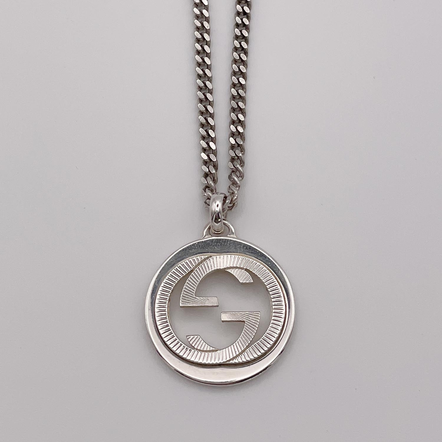 GUCCI グッチ インターロッキング GG チェーン ネックレス SV925