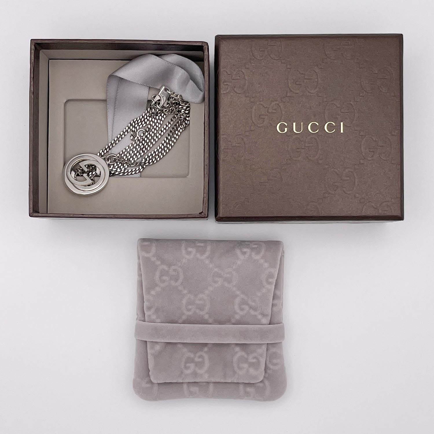 GUCCI グッチ インターロッキング GG チェーン ネックレス SV925