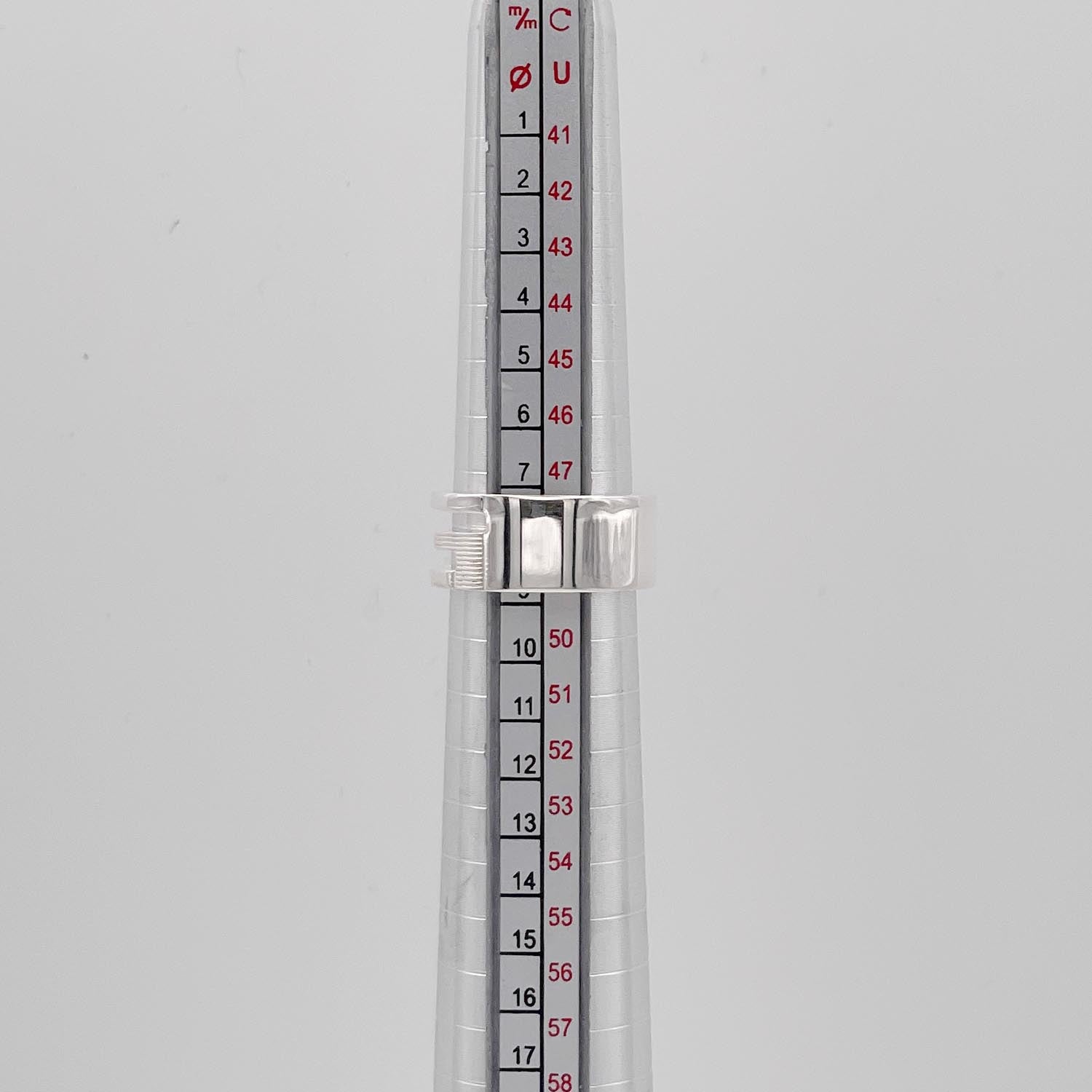美品 GUCCI グッチ 8号 カットアウトG リング SV925