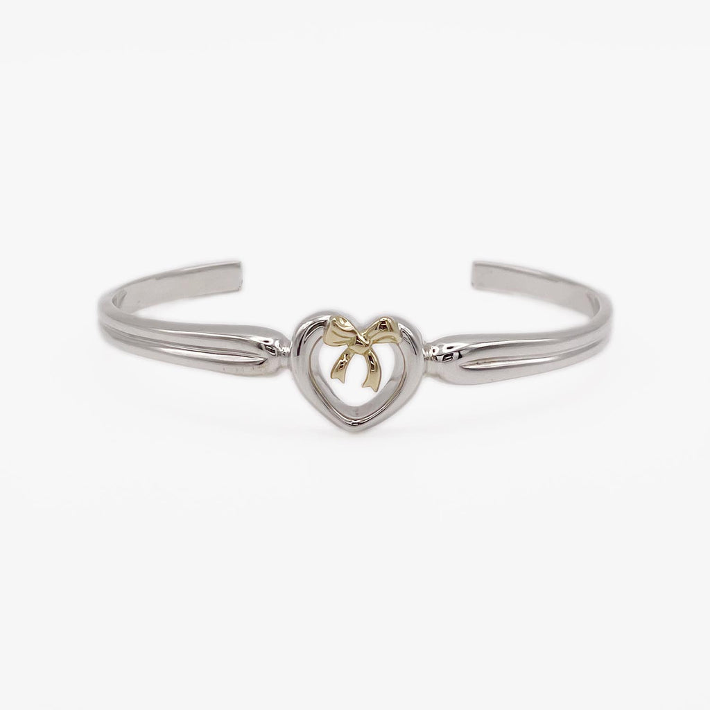 新品仕上済 Tiffany&Co. ティファニー リボン ハート ブレスレット 925/750