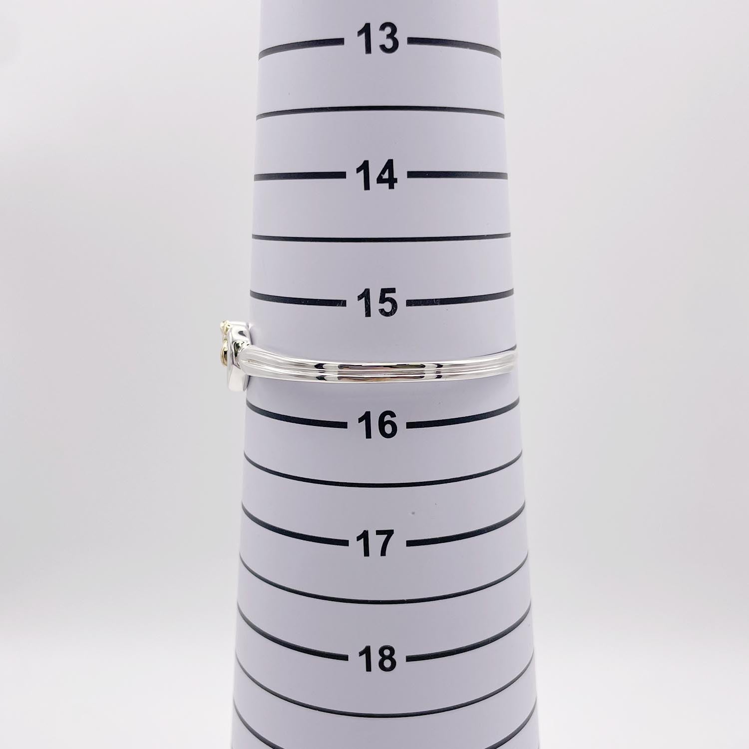 新品仕上済 Tiffany&Co. ティファニー リボン ハート ブレスレット 925/750
