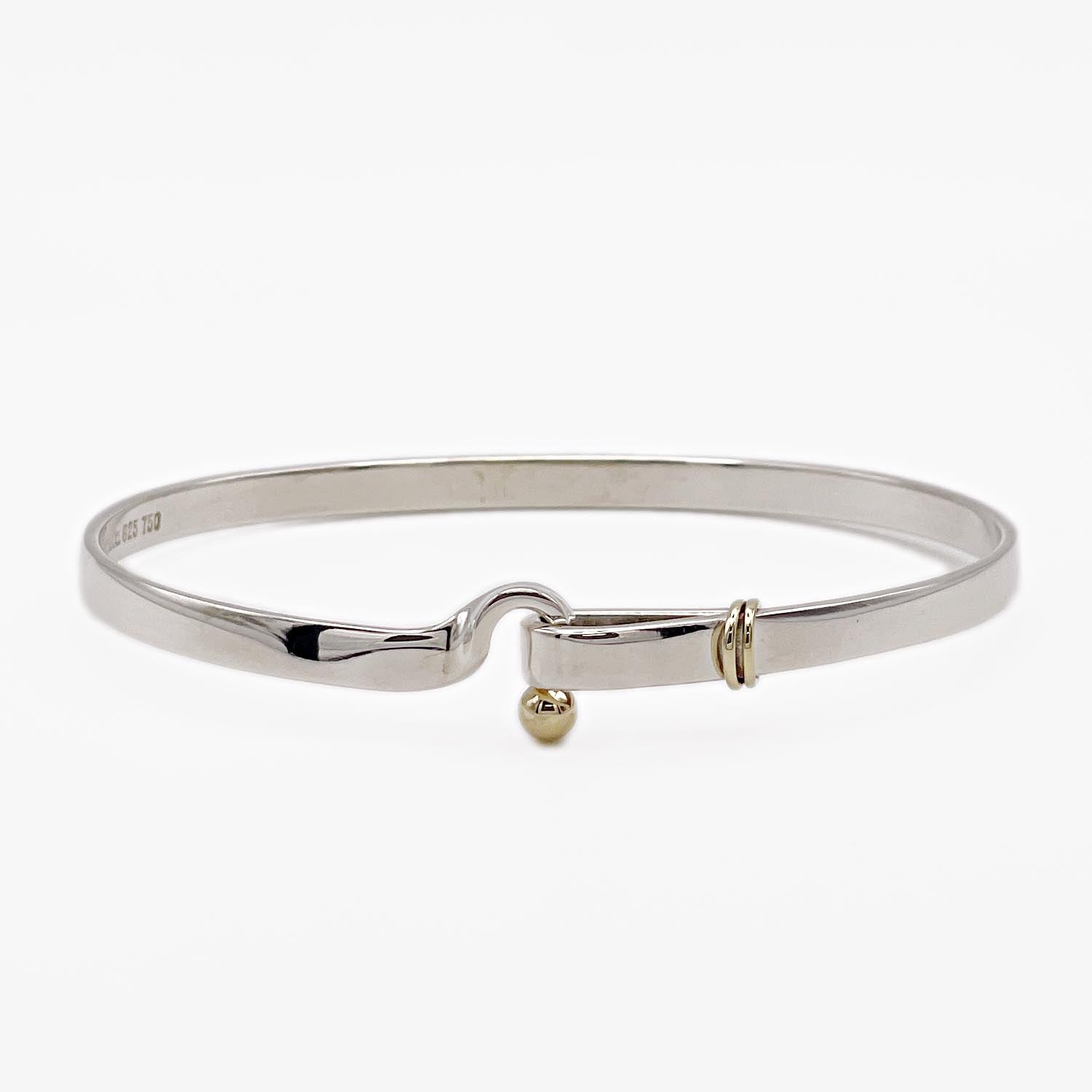 新品仕上済 Tiffany＆Co. ティファニー フック＆アイ バングル ブレスレット SV925