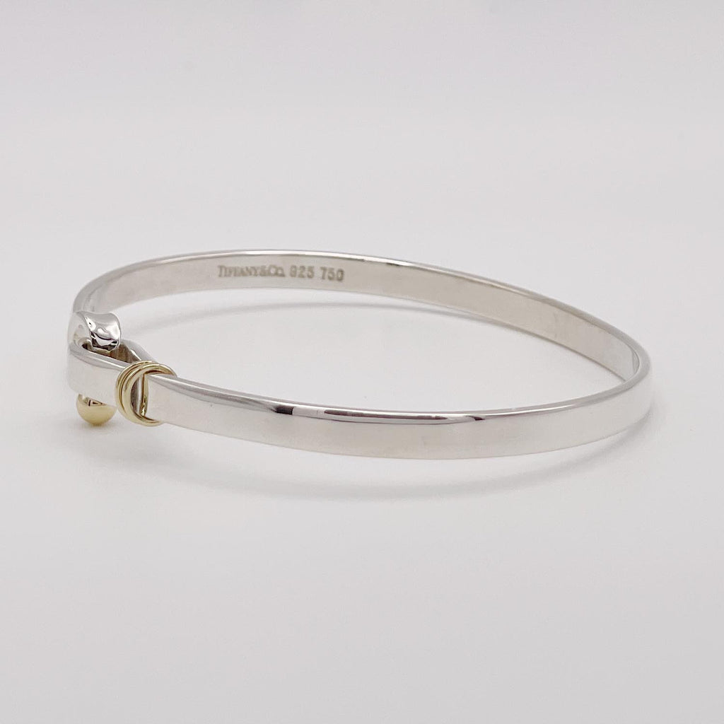 新品仕上済 Tiffany＆Co. ティファニー フック＆アイ バングル ブレスレット SV925