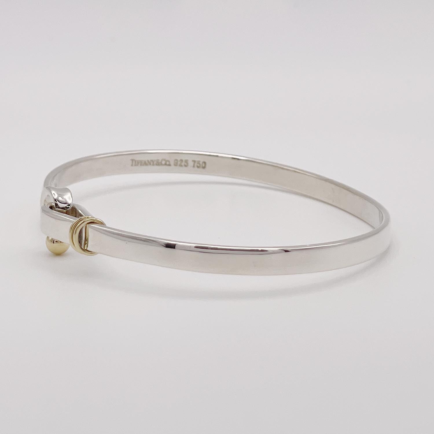 新品仕上済 Tiffany＆Co. ティファニー フック＆アイ バングル ブレスレット SV925