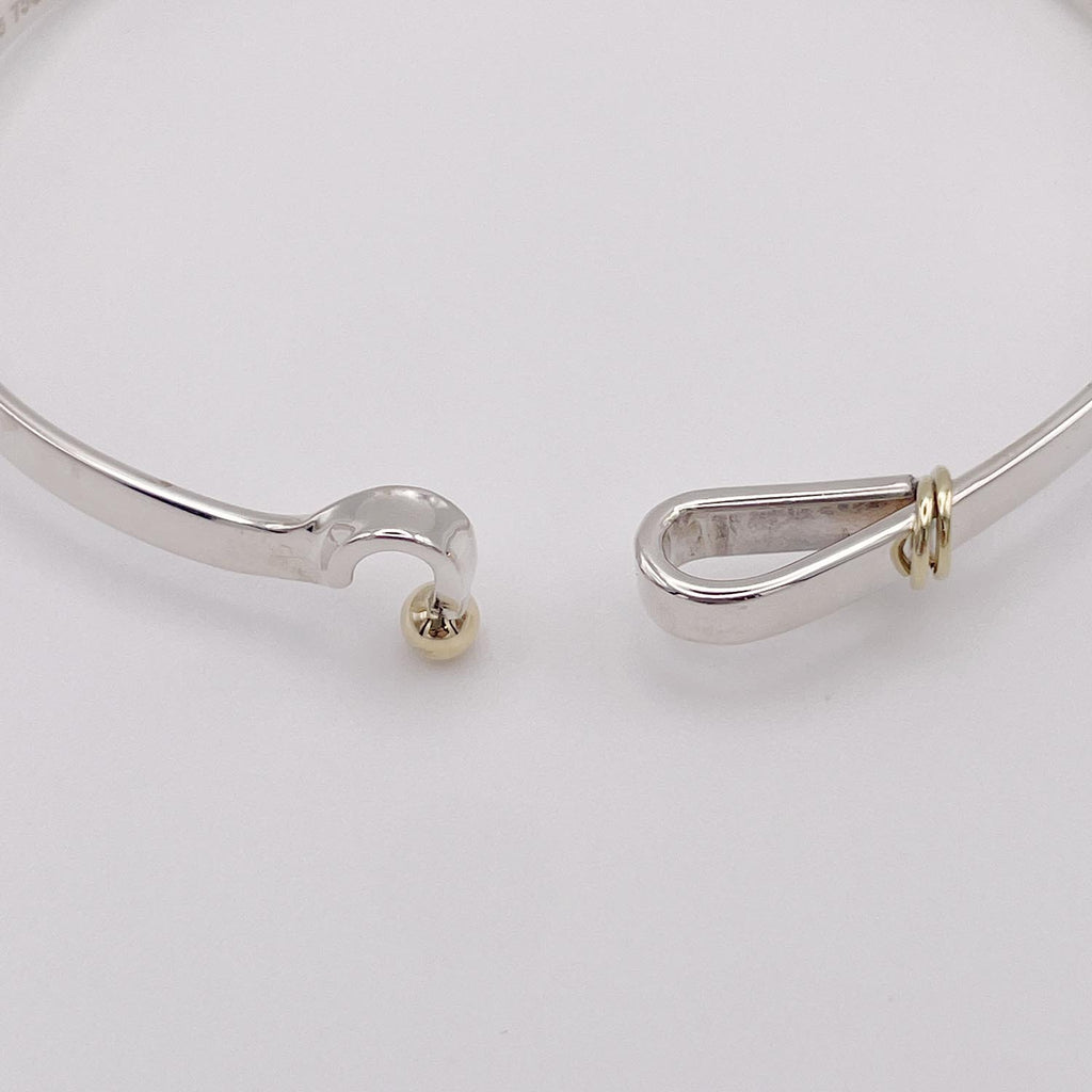 新品仕上済 Tiffany＆Co. ティファニー フック＆アイ バングル ブレスレット SV925