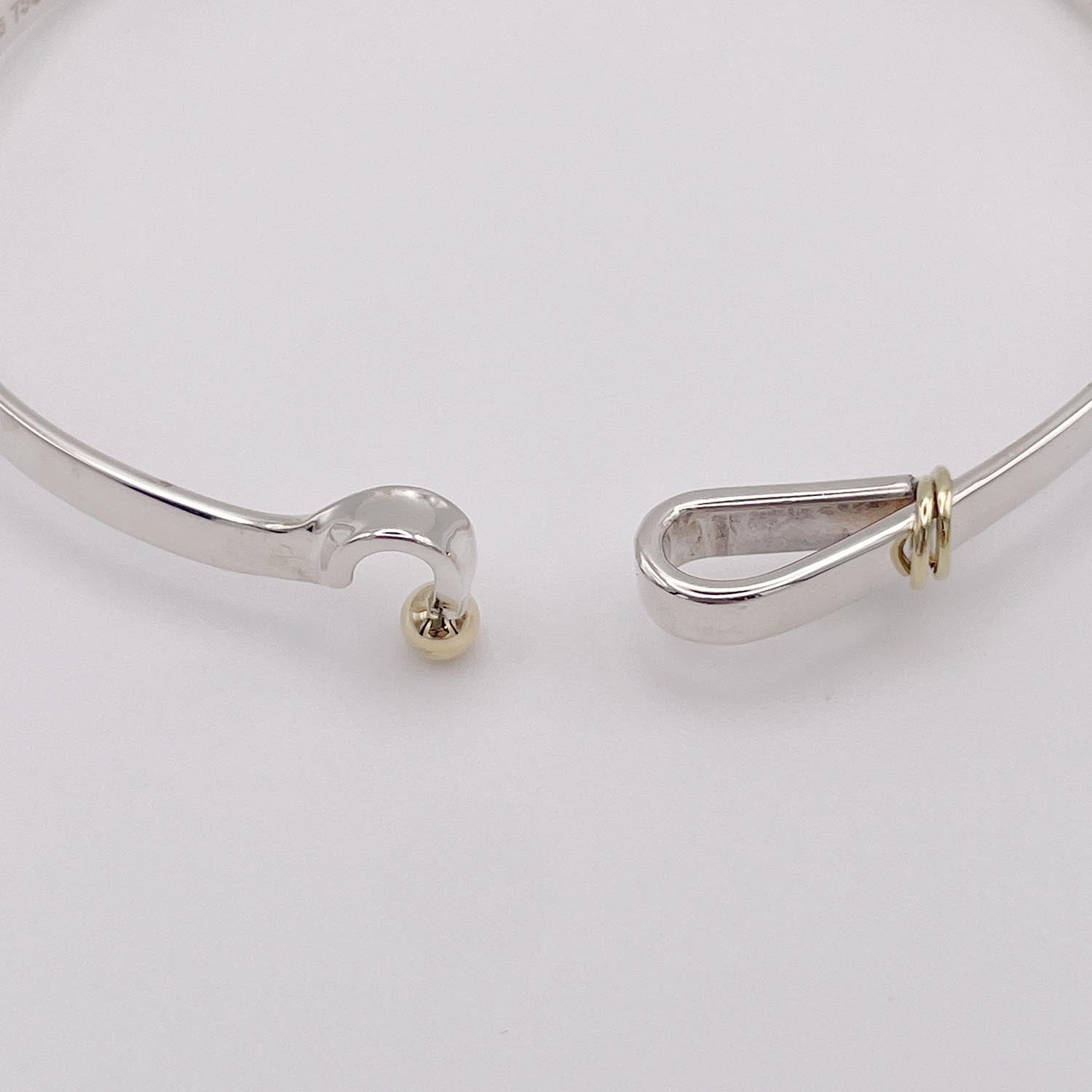 新品仕上済 Tiffany＆Co. ティファニー フック＆アイ バングル ブレスレット SV925