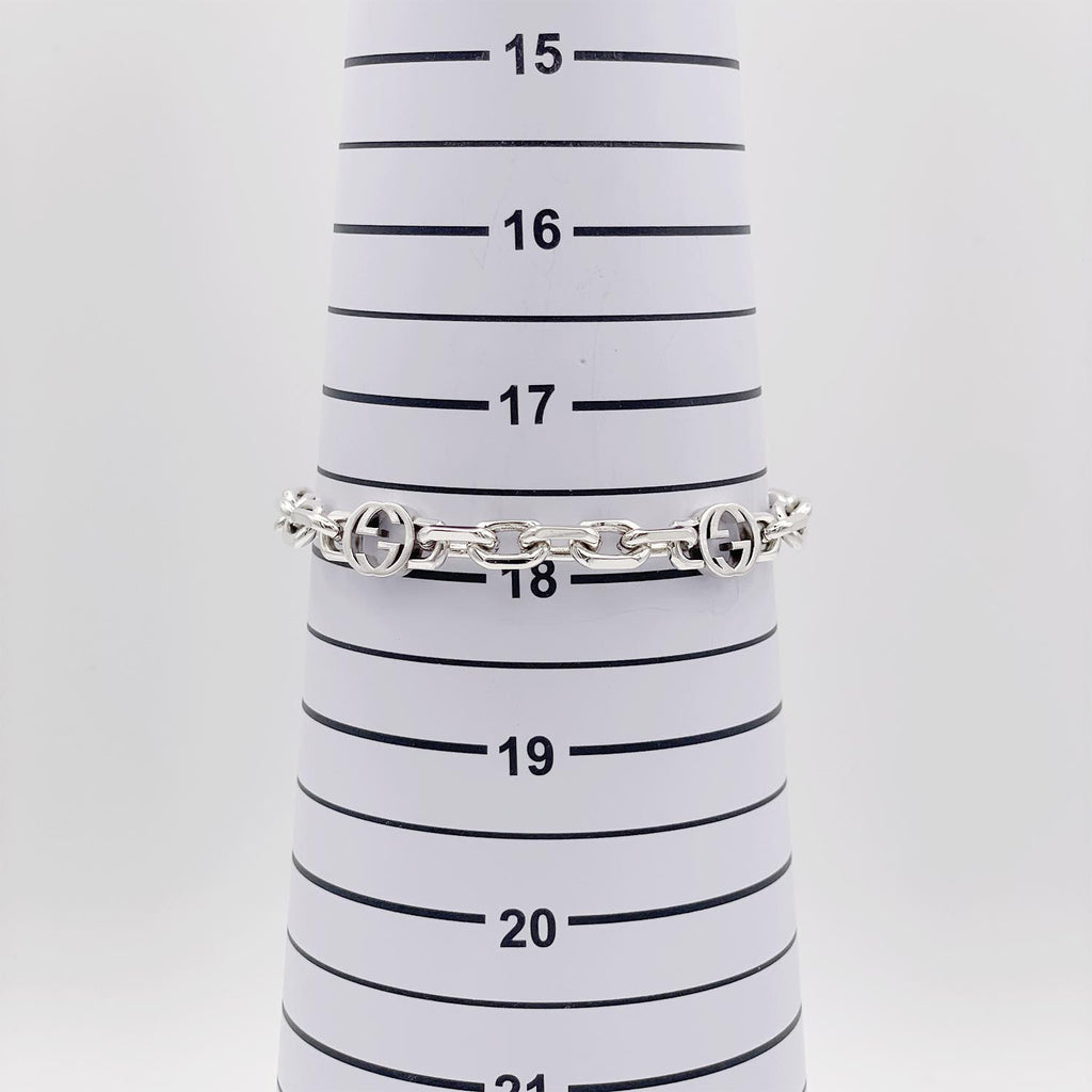 新品仕上済 GUCCI グッチ インターロッキング チェーン ブレスレット 925