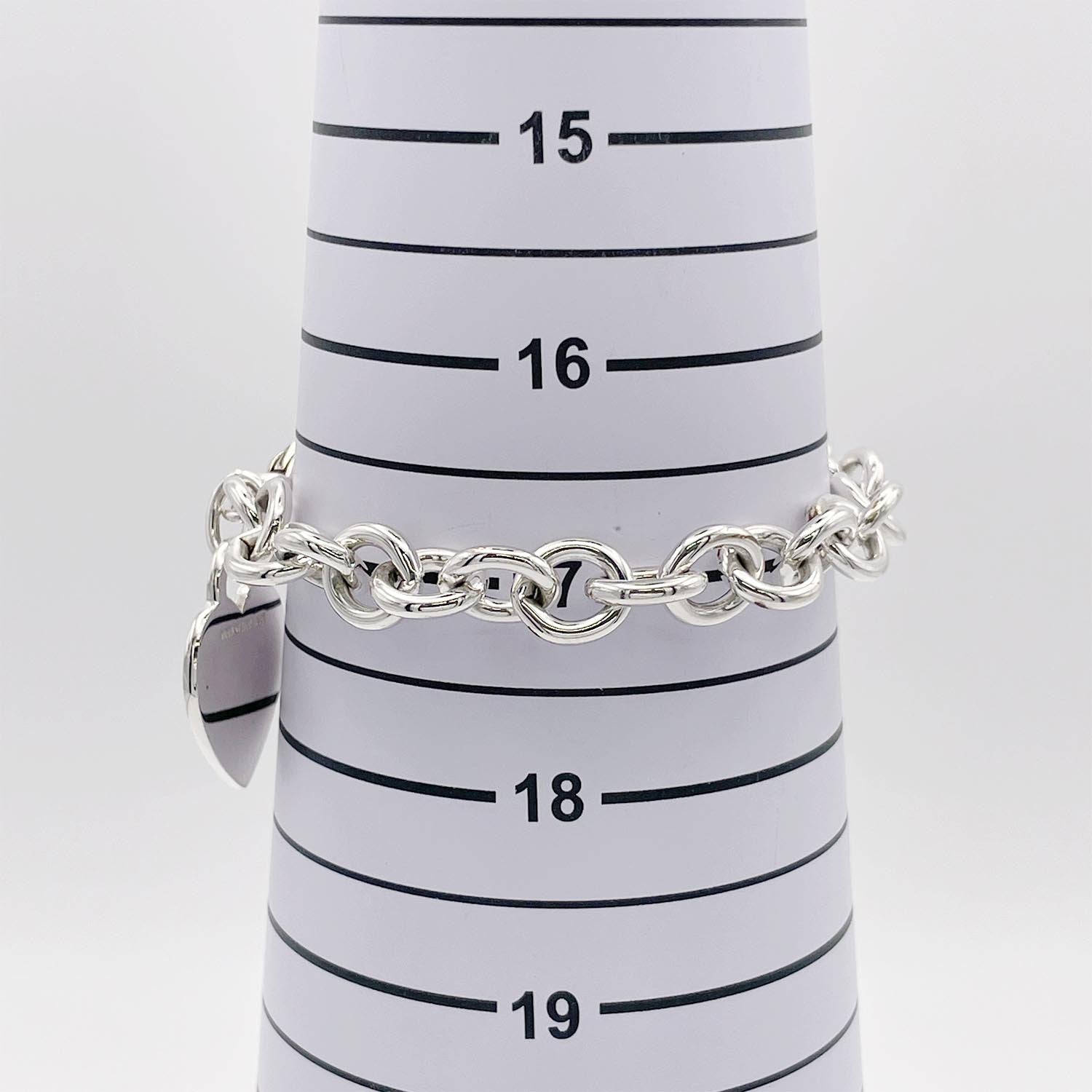 新品仕上済 Tiffany&Co. ティファニー 17cm リターントゥハートタグ ブレスレット 925