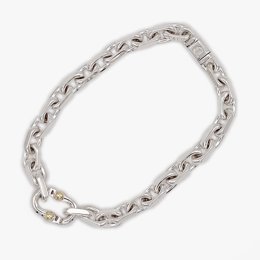 新品仕上済 Tiffany&Co. ティファニー 1837 メイカーズ ナローチェーンブレスレット 925