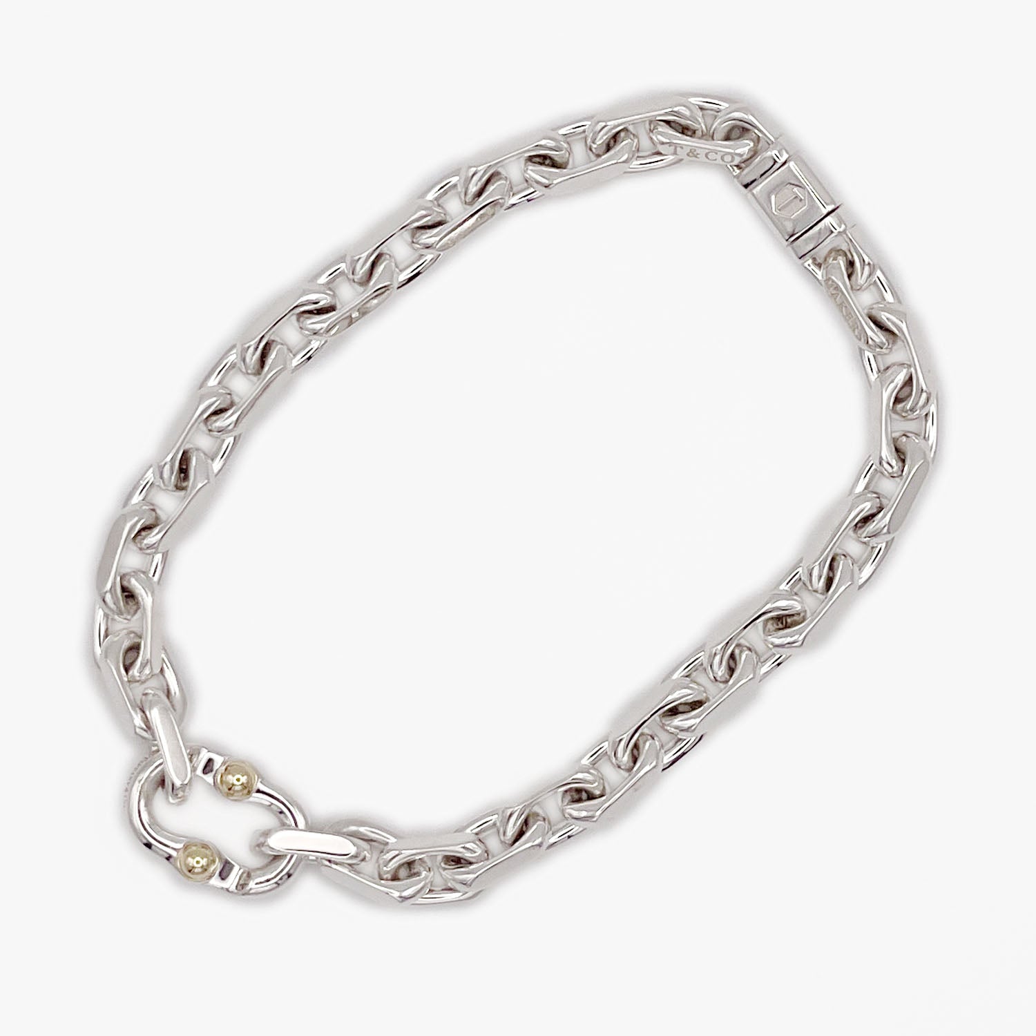 新品仕上済 Tiffany&Co. ティファニー 1837 メイカーズ ナローチェーンブレスレット 925