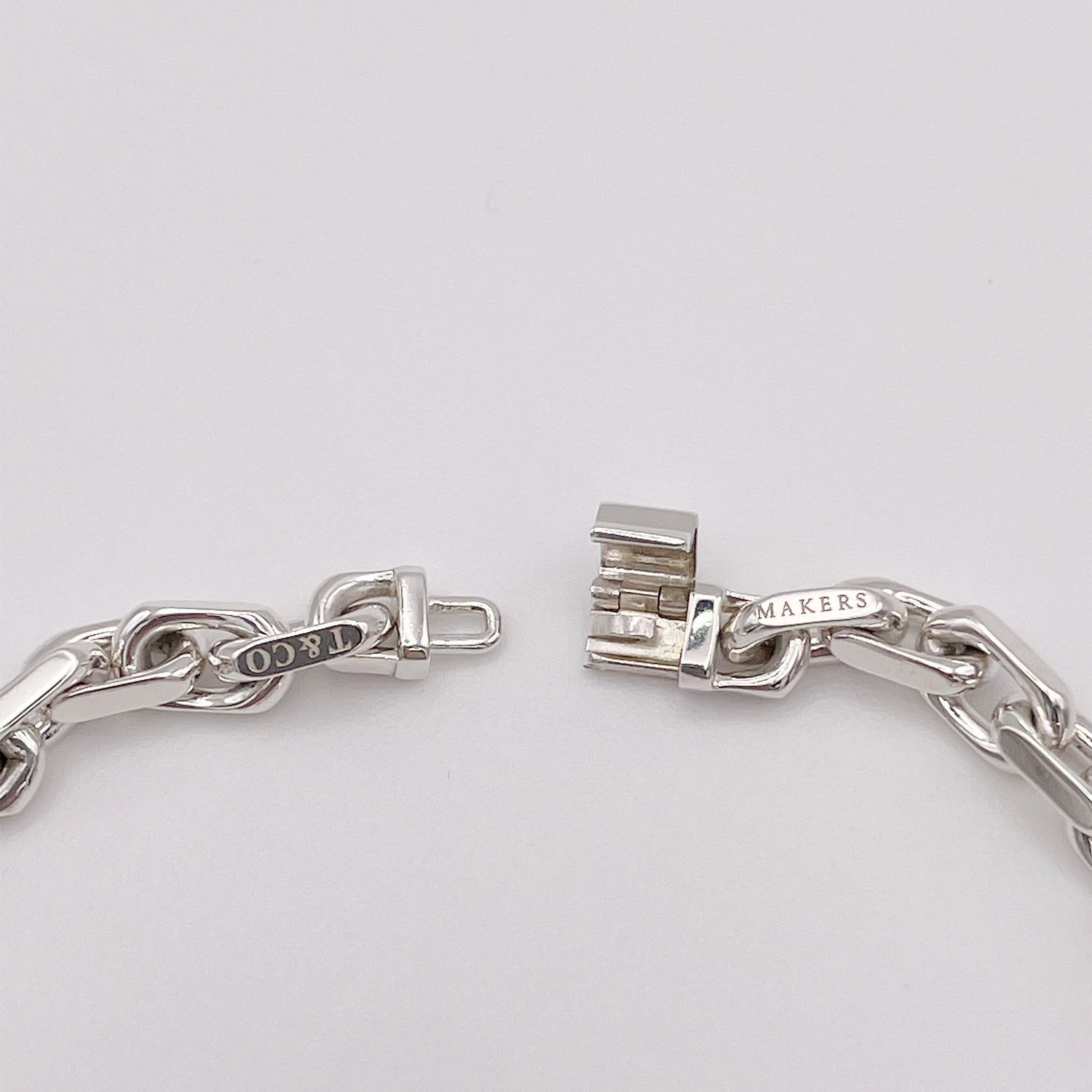 新品仕上済 Tiffany&Co. ティファニー 1837 メイカーズ ナローチェーンブレスレット 925