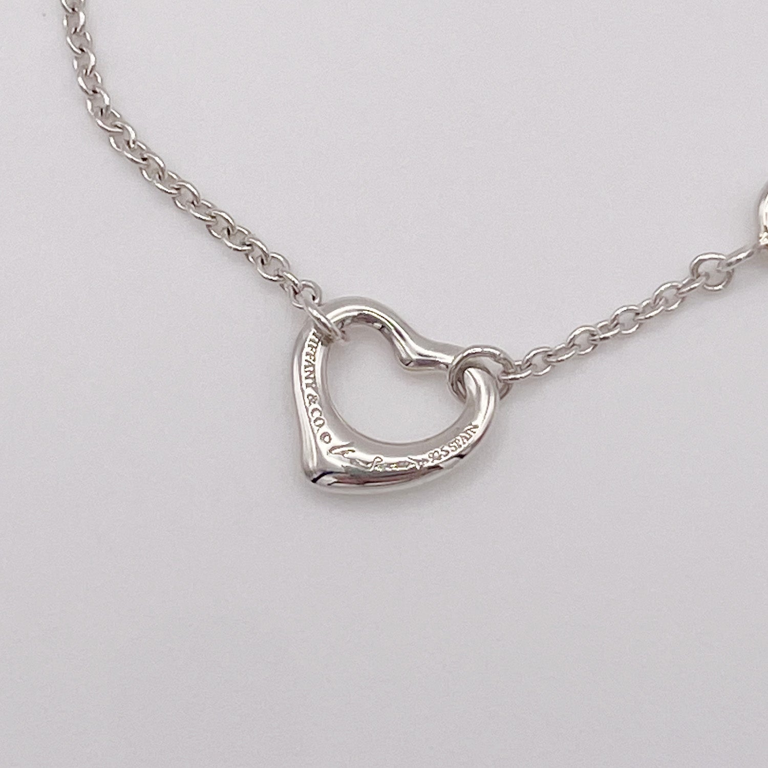 新品仕上済 Tiffany&Co. ティファニー オープンハート 5P ブレスレット