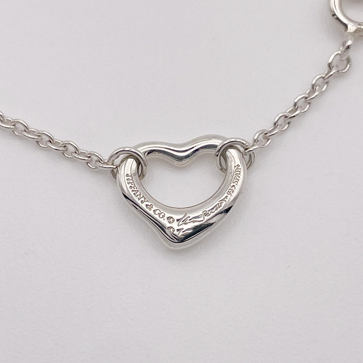 新品仕上済 Tiffany&Co. ティファニー オープンハート 5P ブレスレット