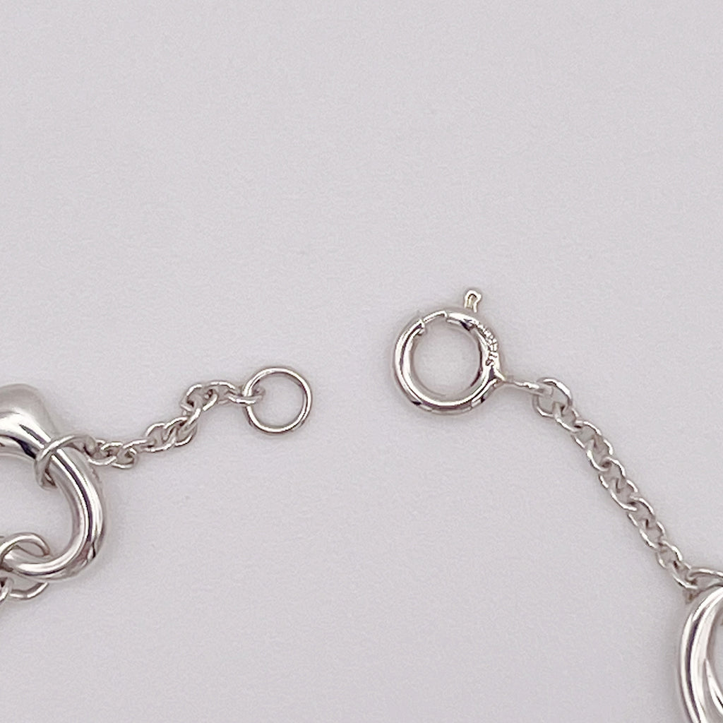 新品仕上済 Tiffany&Co. ティファニー オープンハート 5P ブレスレット