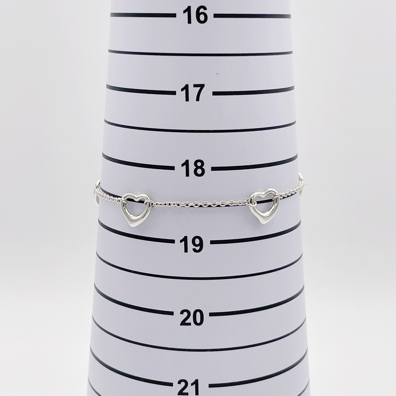 新品仕上済 Tiffany&Co. ティファニー オープンハート 5P ブレスレット
