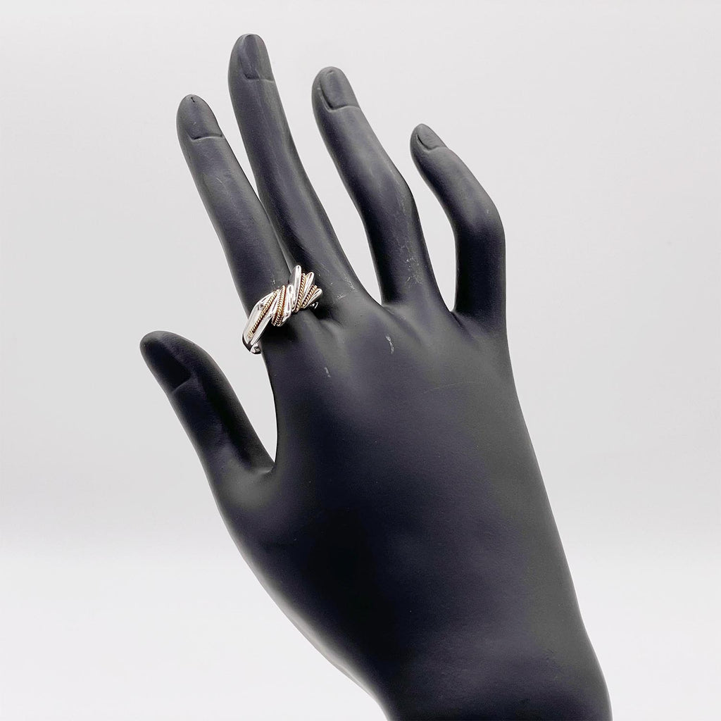 新品仕上済 Tiffany&Co. ティファニー 15号 ヴィンテージ ステップ リング 925 750