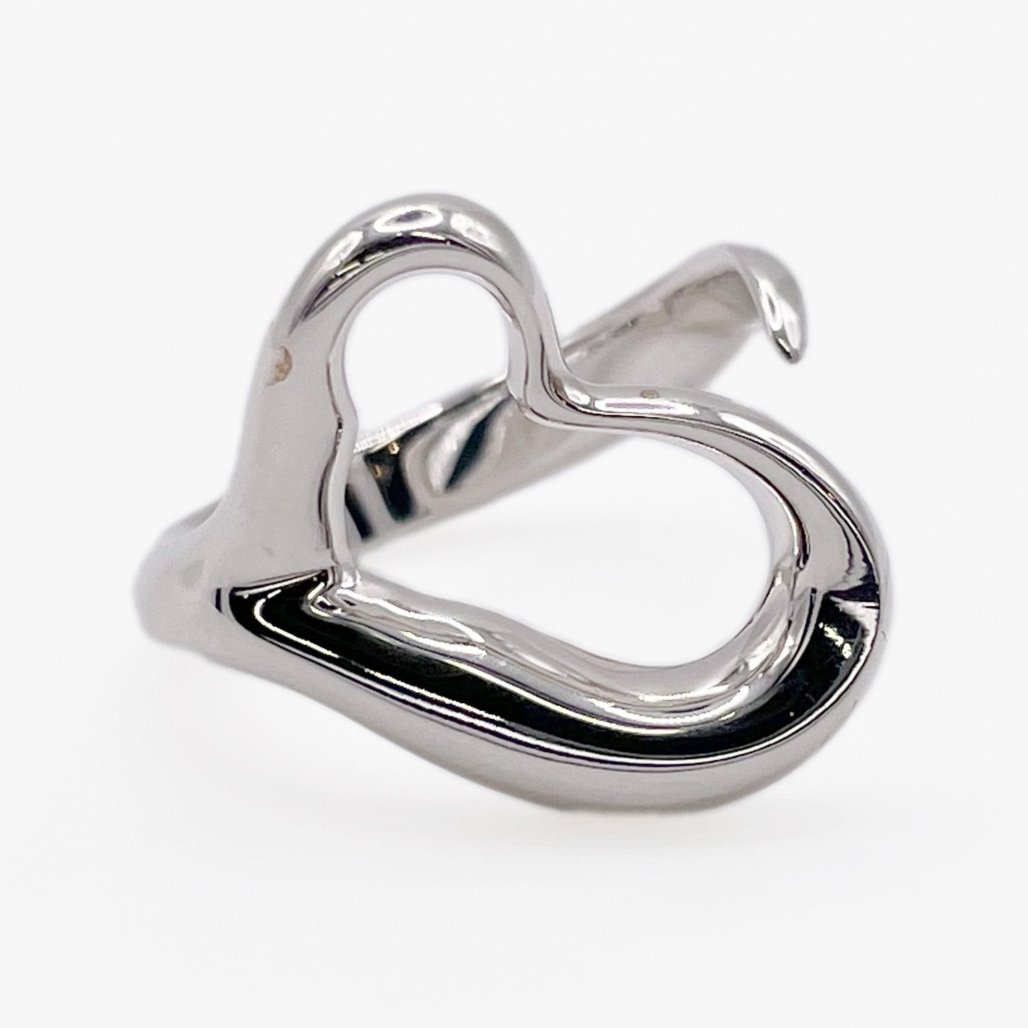 新品仕上済 Tiffany&Co. ティファニー 12号 オープンハート リング 925