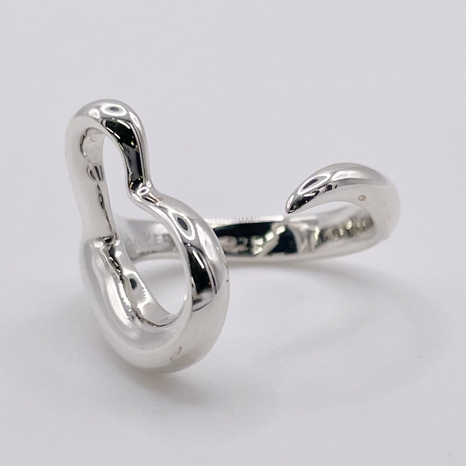 新品仕上済 Tiffany&Co. ティファニー 12号 オープンハート リング 925