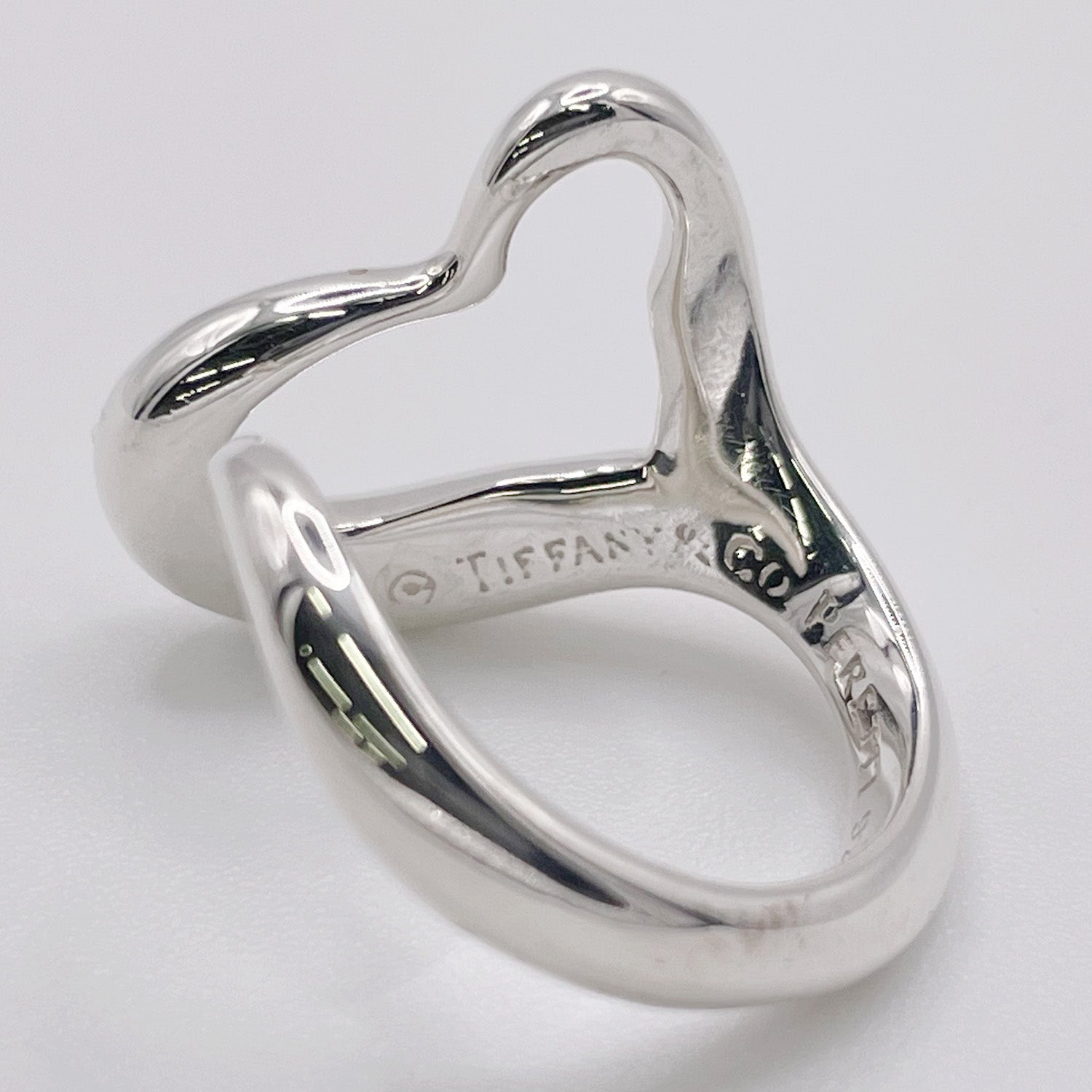 新品仕上済 Tiffany&Co. ティファニー 12号 オープンハート リング 925