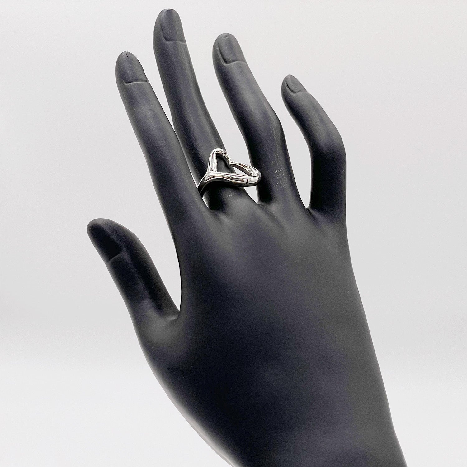 新品仕上済 Tiffany&Co. ティファニー 12号 オープンハート リング 925