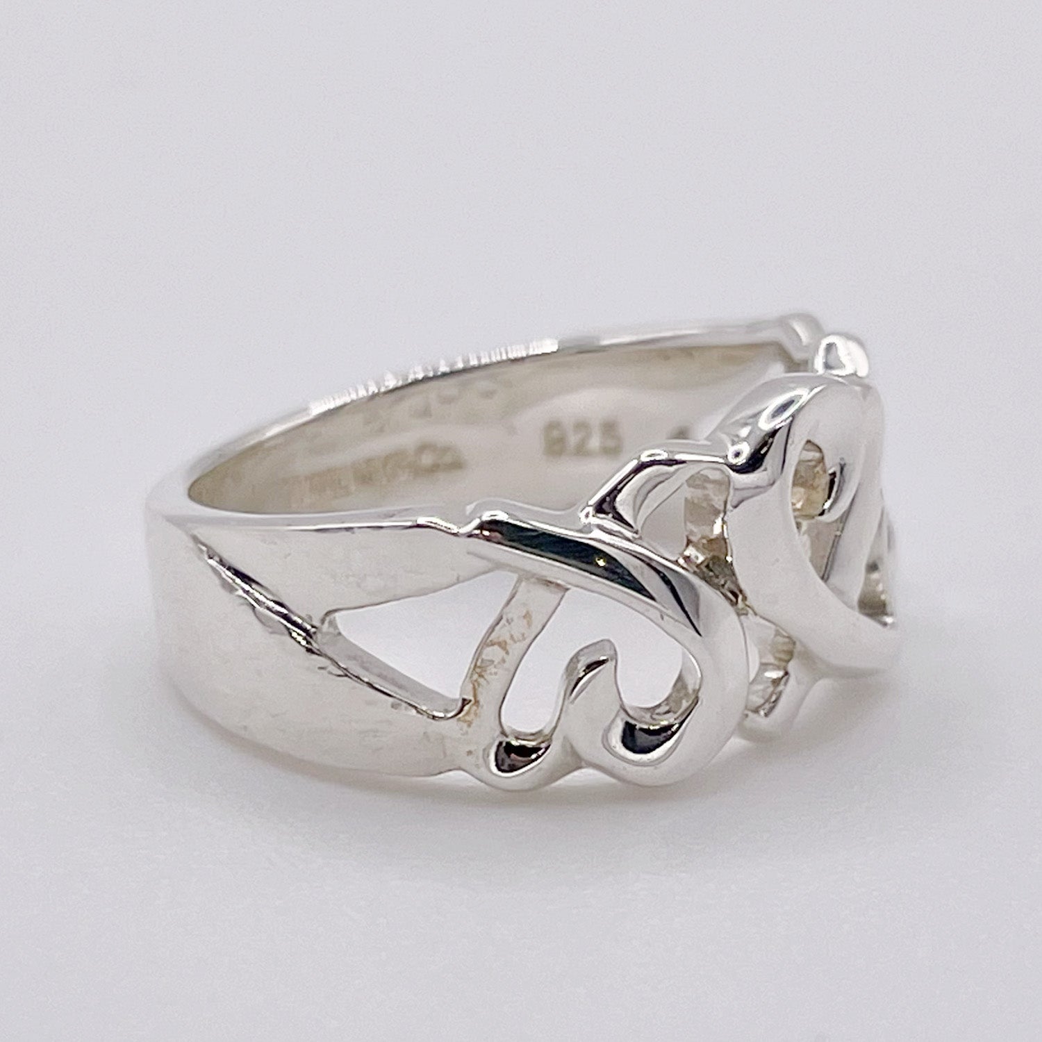 Tiffany&Co. ティファニー 10号 ラビングハート トリプル リング SV925