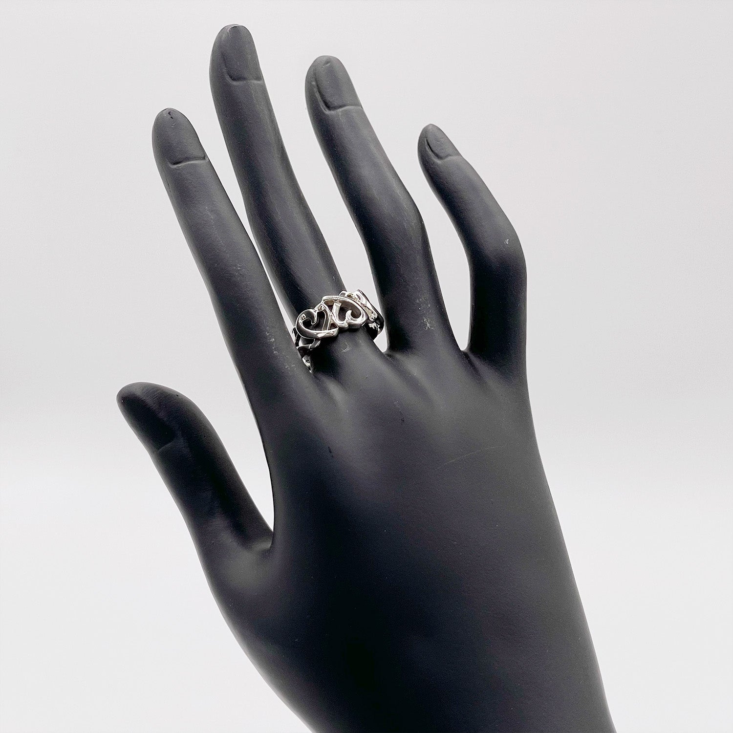 Tiffany&Co. ティファニー 10号 ラビングハート トリプル リング SV925