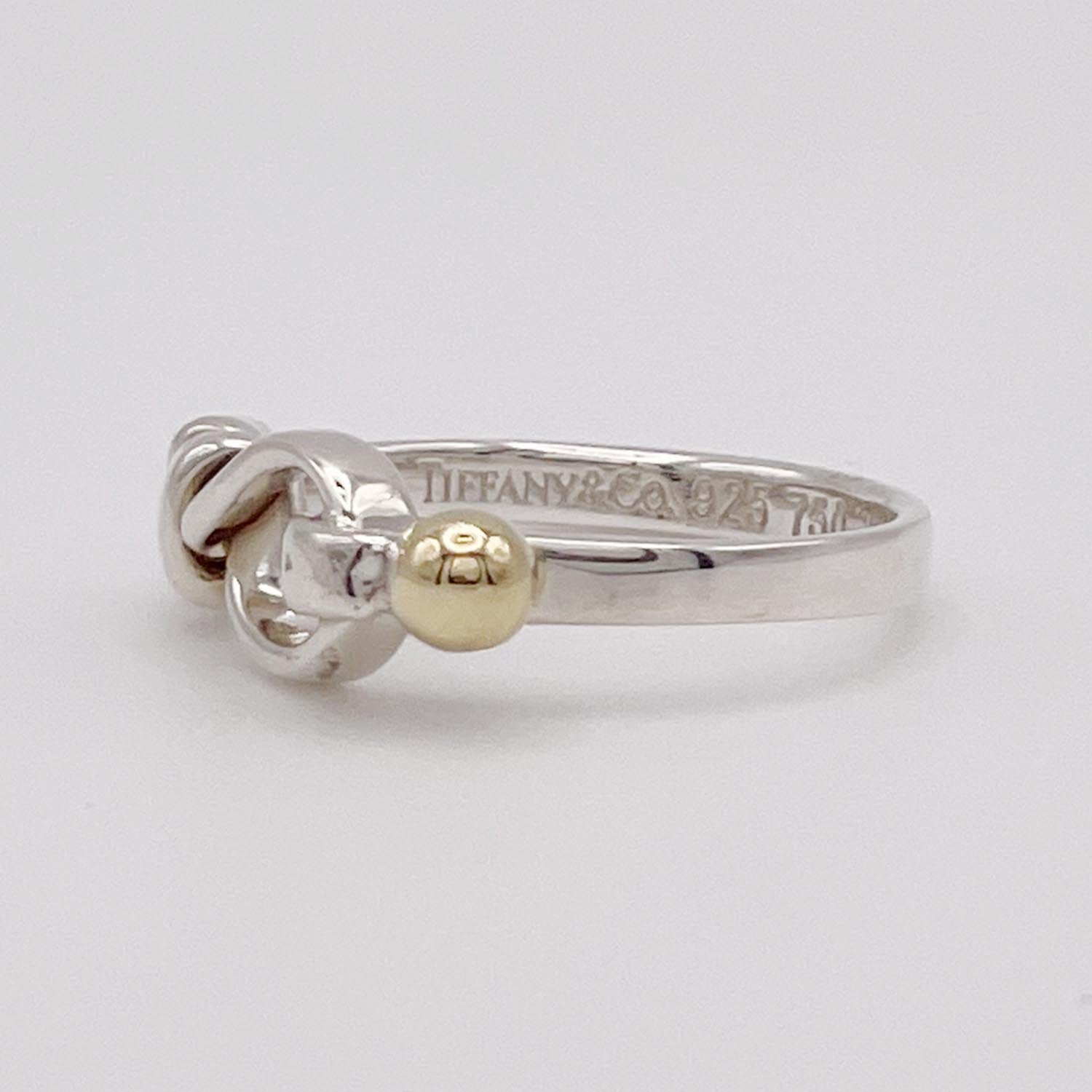 新品仕上済 Tiffany&Co. ティファニー 12号 フック＆アイ リング 925 750