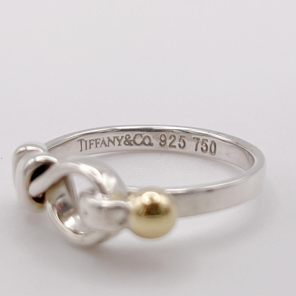新品仕上済 Tiffany&Co. ティファニー 12号 フック＆アイ リング 925 750