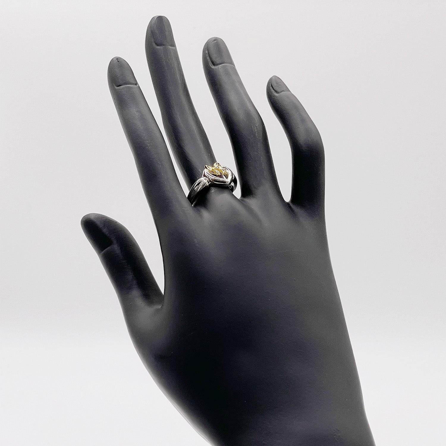 Tiffany&Co. ティファニー 13号 リボン ハート リング 925 750