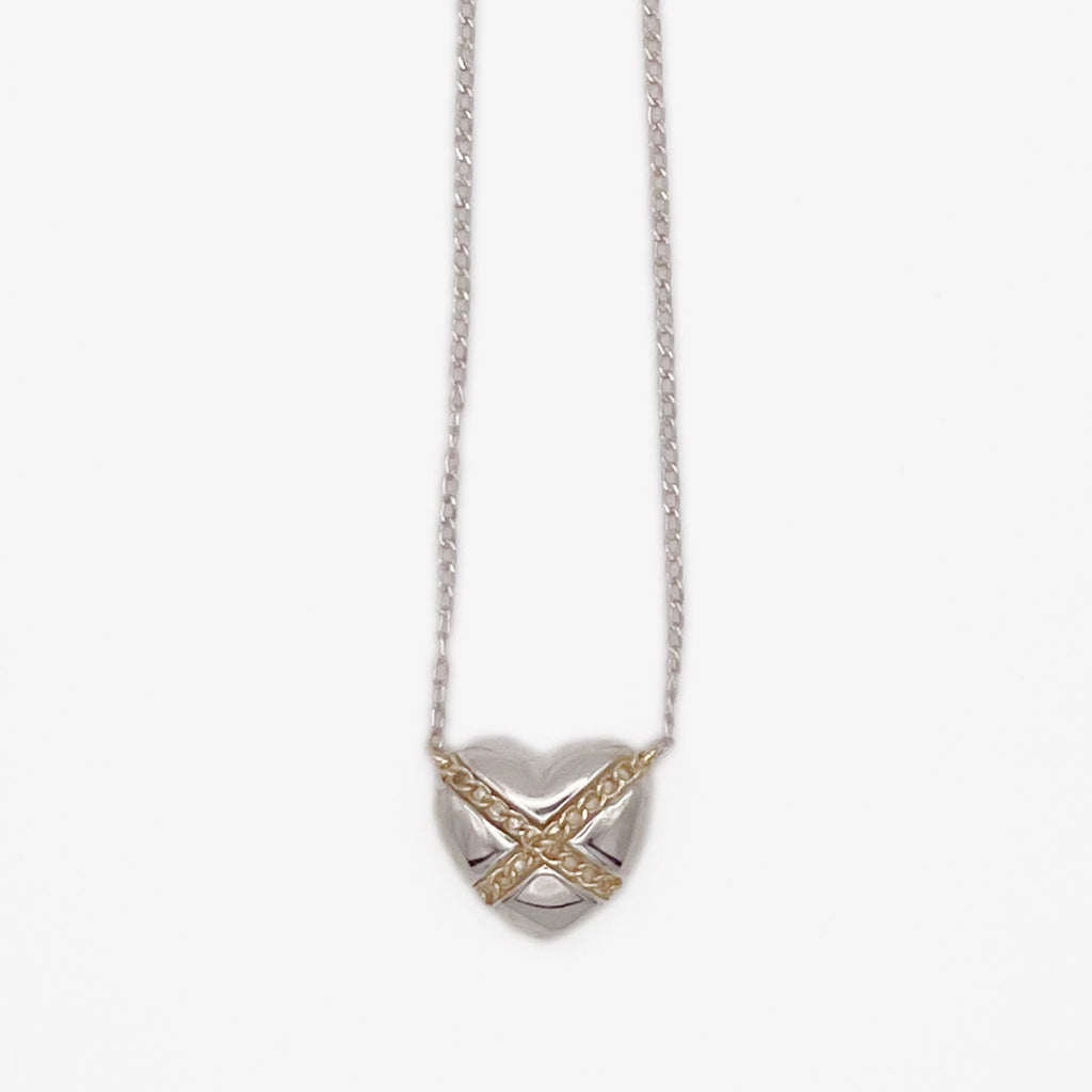 新品仕上済 Tiffany&Co. ティファニー クロスハート ネックレス 925 750