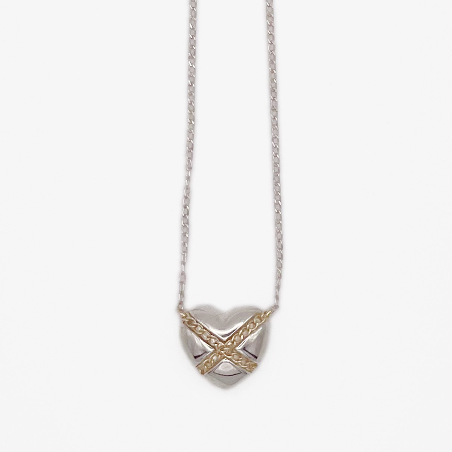 新品仕上済 Tiffany&Co. ティファニー クロスハート ネックレス 925 750