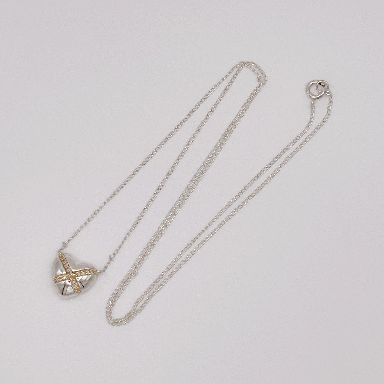 新品仕上済 Tiffany&Co. ティファニー クロスハート ネックレス 925 750