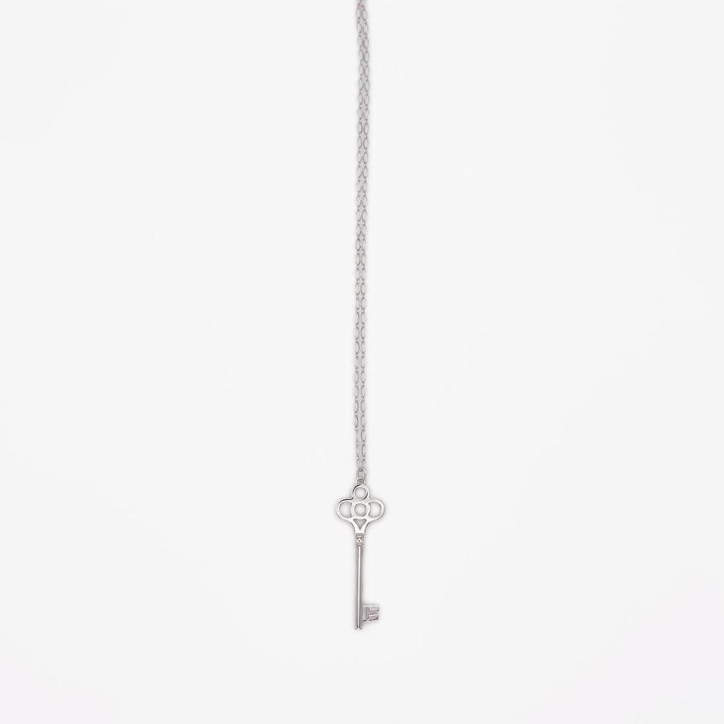 新品仕上済 Tiffany&Co. ティファニー クラウンキー ネックレス SV925