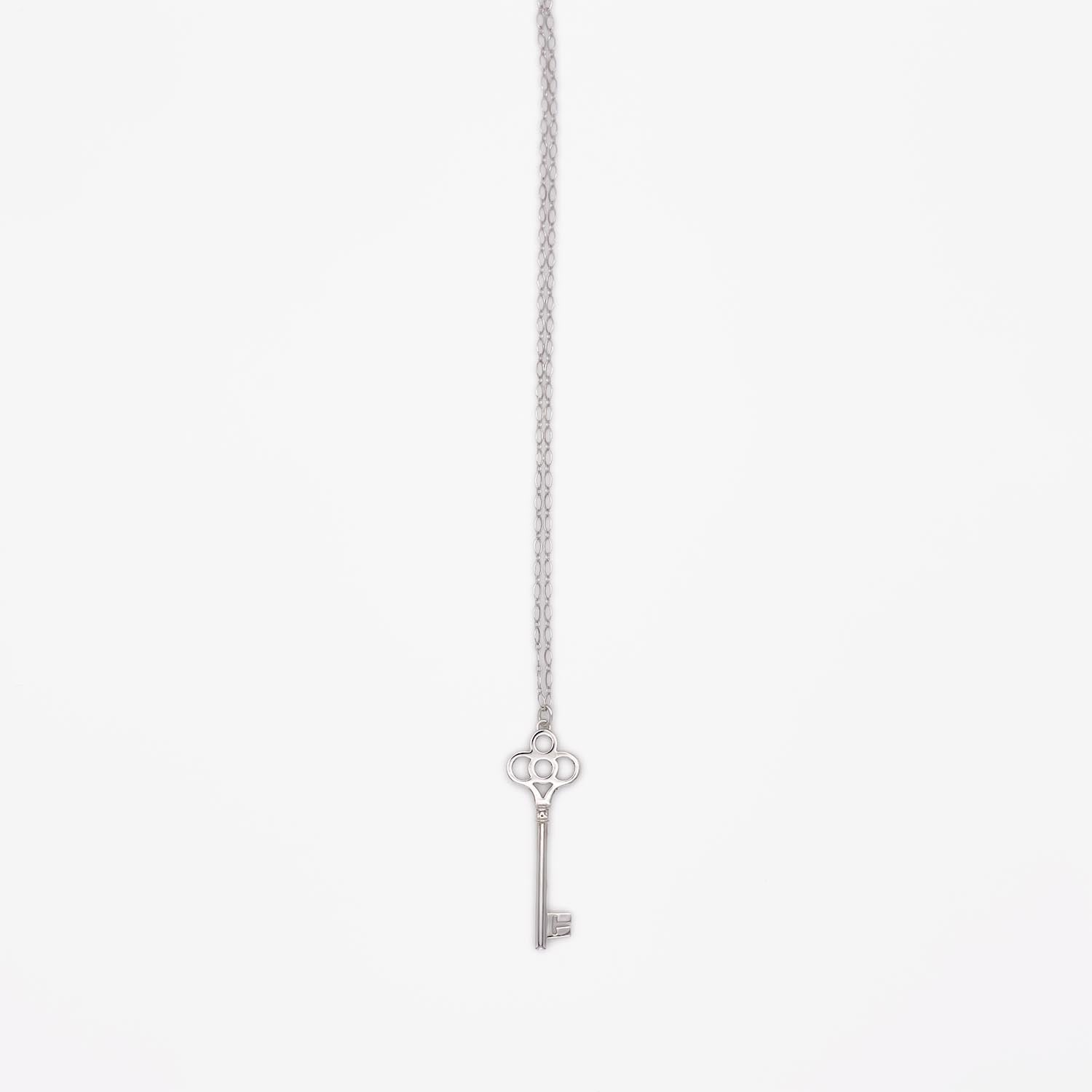 新品仕上済 Tiffany&Co. ティファニー クラウンキー ネックレス SV925