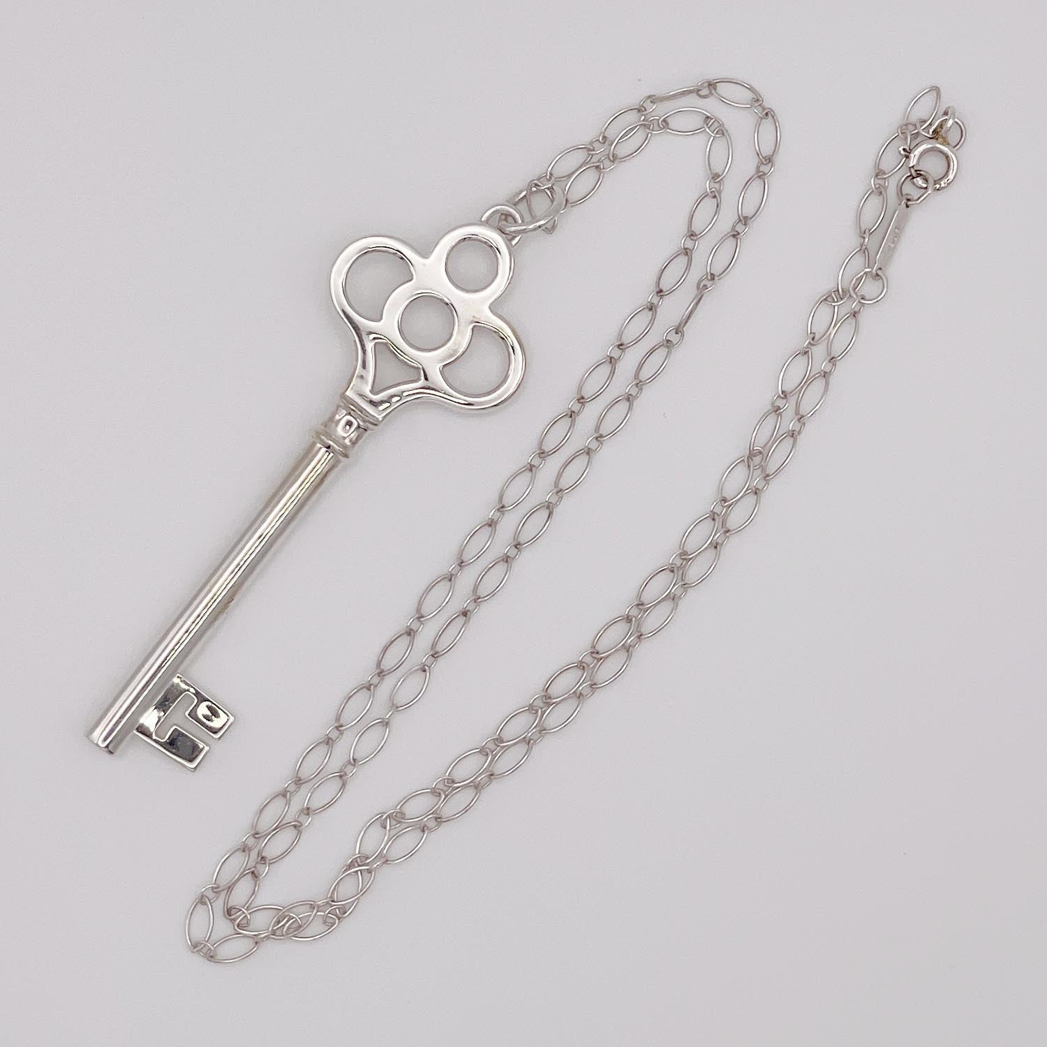 新品仕上済 Tiffany&Co. ティファニー クラウンキー ネックレス SV925