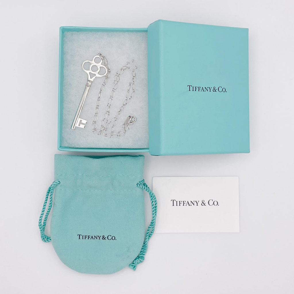 新品仕上済 Tiffany&Co. ティファニー クラウンキー ネックレス SV925
