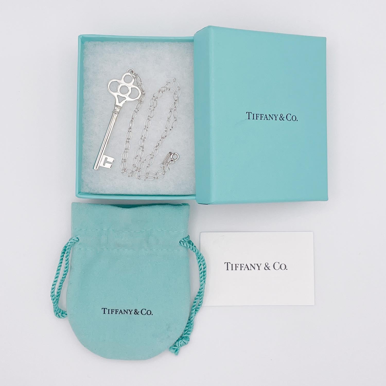 新品仕上済 Tiffany&Co. ティファニー クラウンキー ネックレス SV925