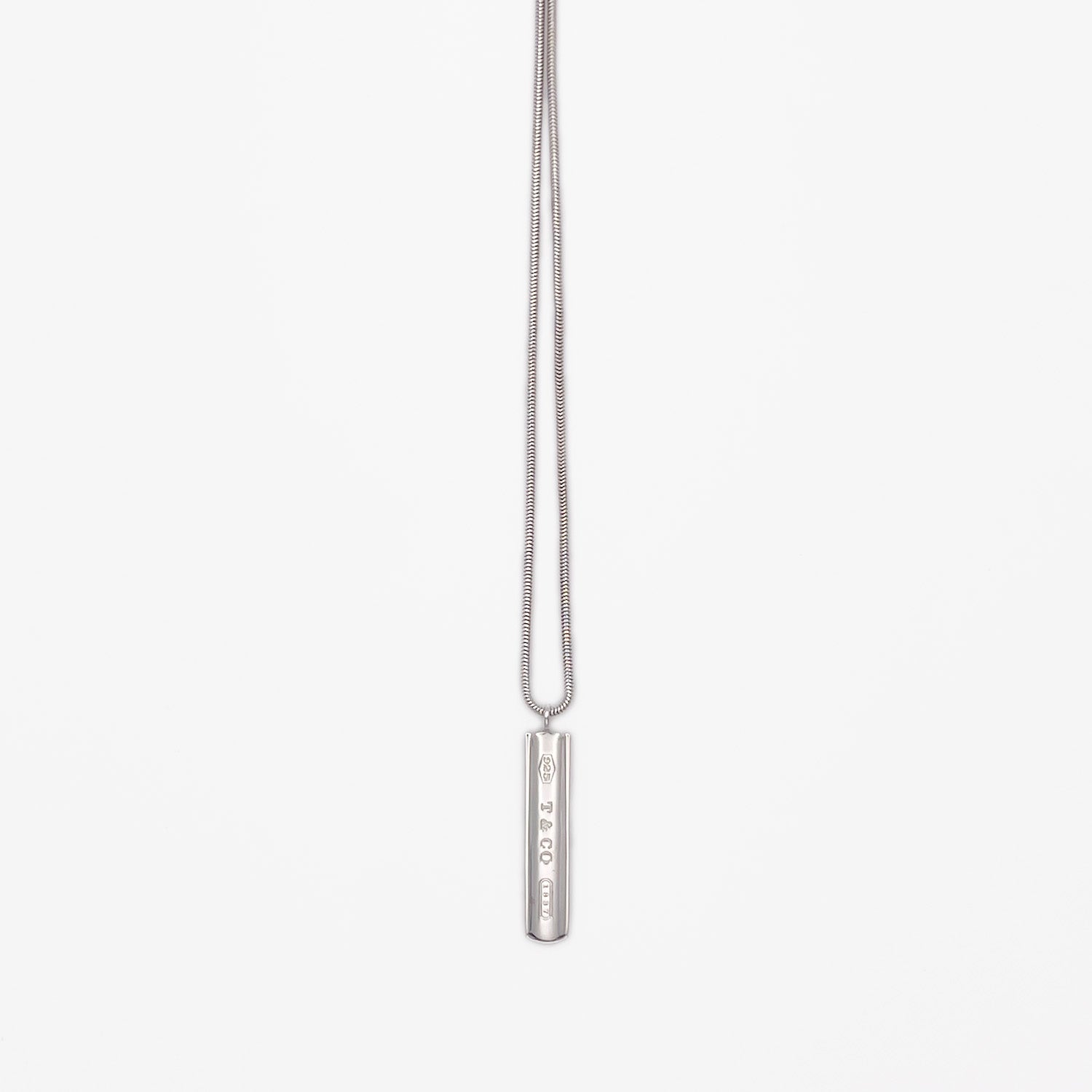 新品仕上済 Tiffany&Co. ティファニー 1837 バー ネックレス ペンダント