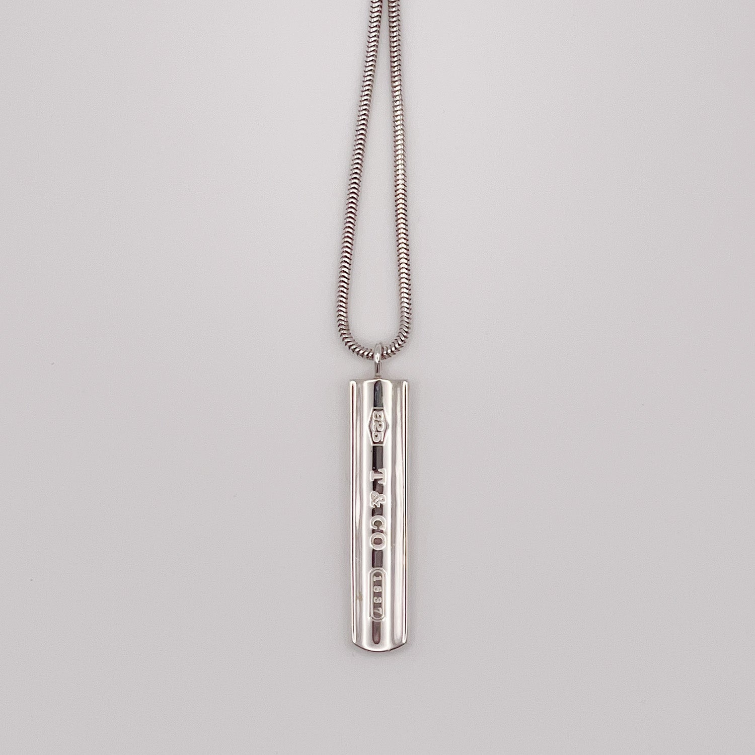 新品仕上済 Tiffany&Co. ティファニー 1837 バー ネックレス ペンダント