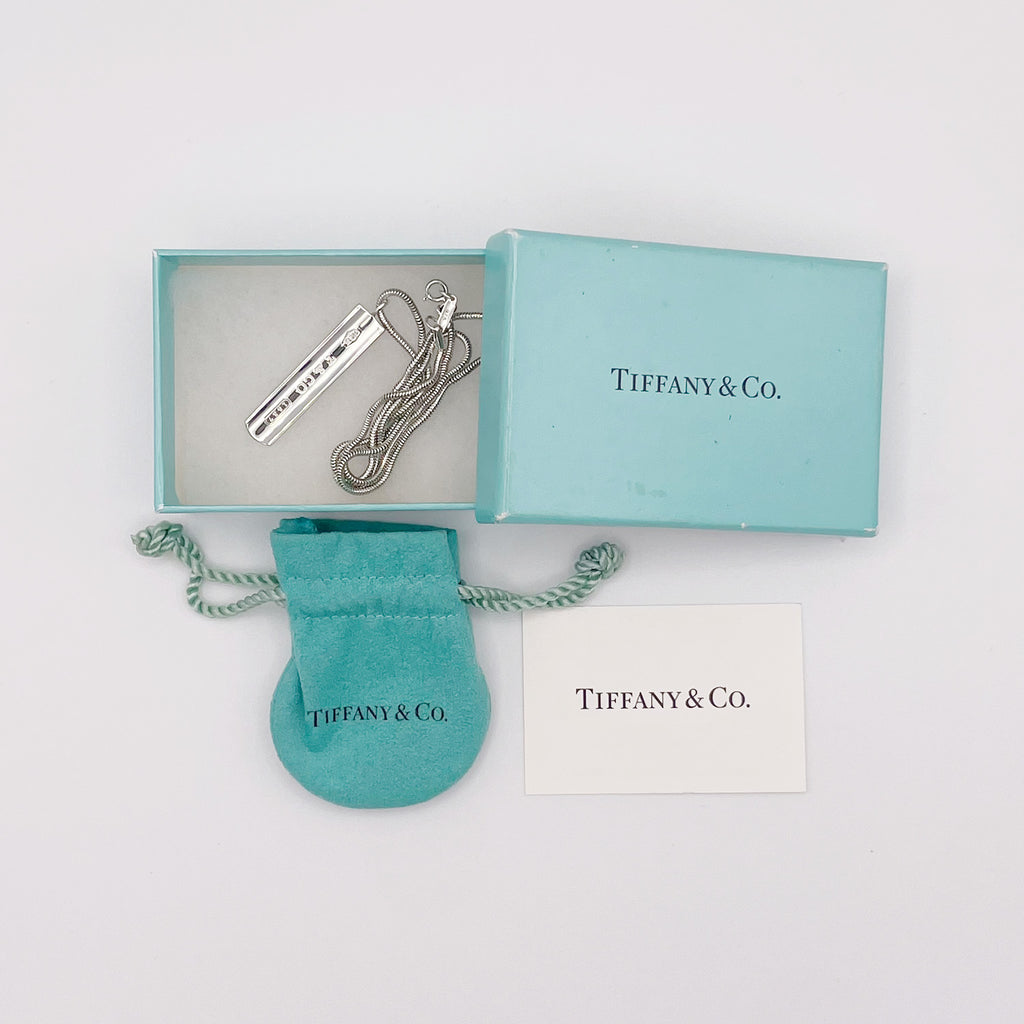 新品仕上済 Tiffany&Co. ティファニー 1837 バー ネックレス ペンダント