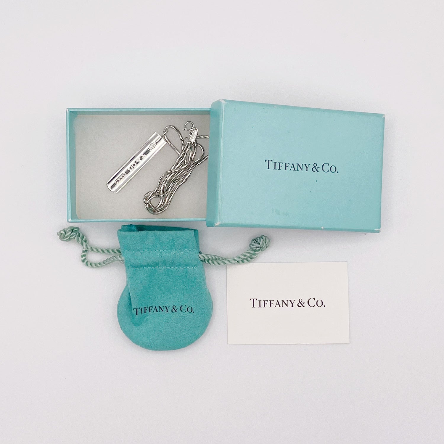 新品仕上済 Tiffany&Co. ティファニー 1837 バー ネックレス ペンダント