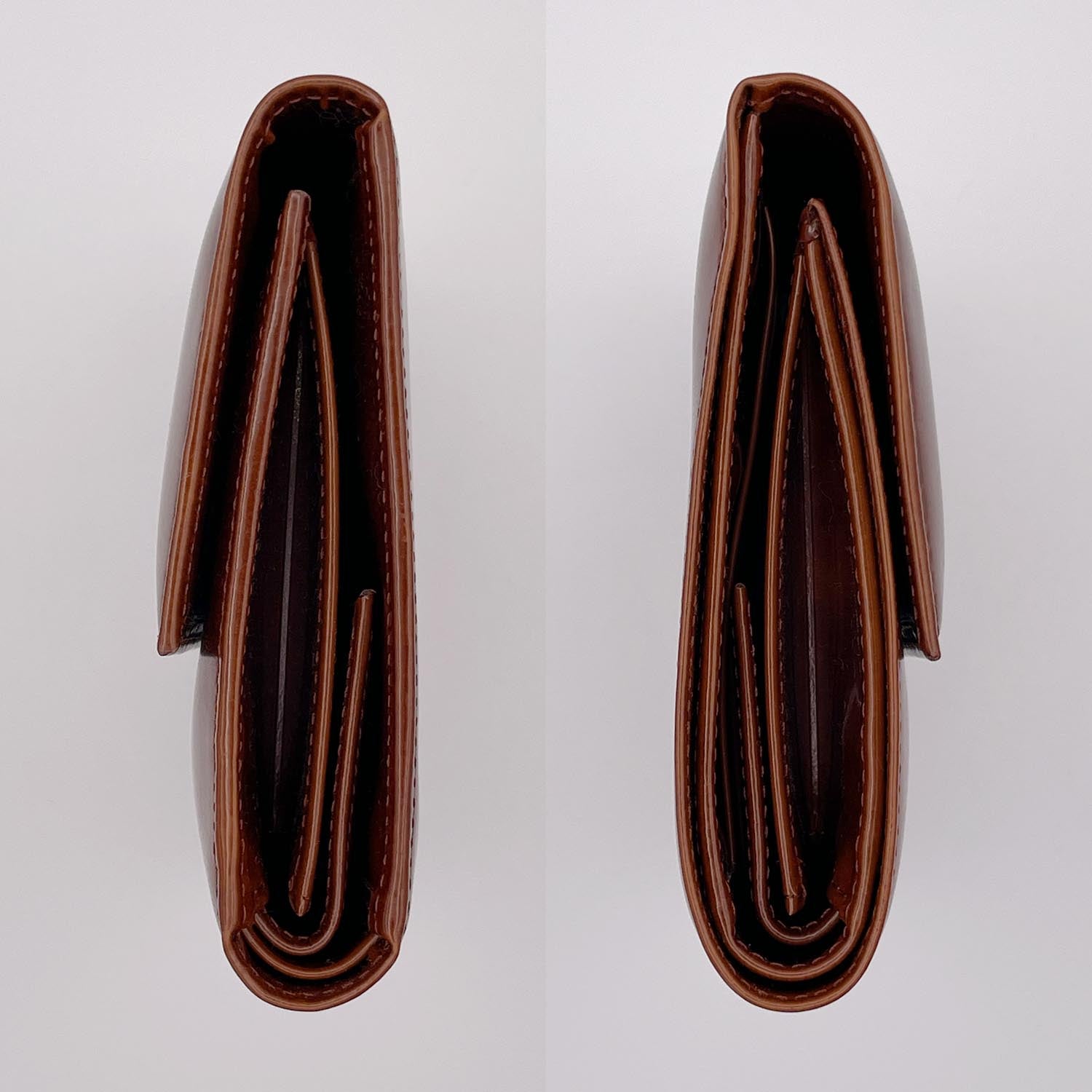 Cartier カルティエ 三つ折り財布 パンテール ブラウン
