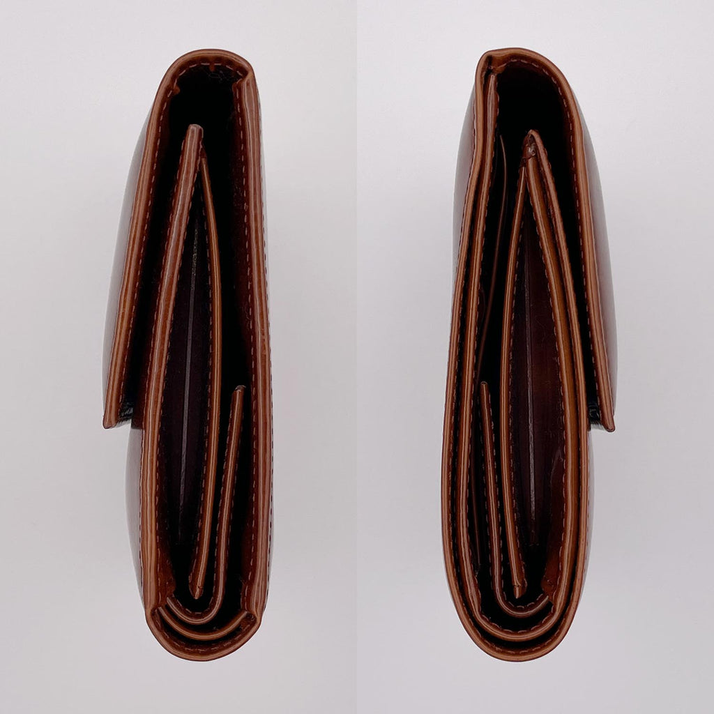 Cartier カルティエ 三つ折り財布 パンテール ブラウン