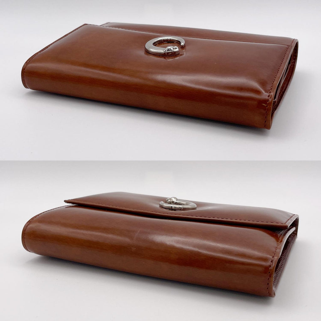 Cartier カルティエ 三つ折り財布 パンテール ブラウン