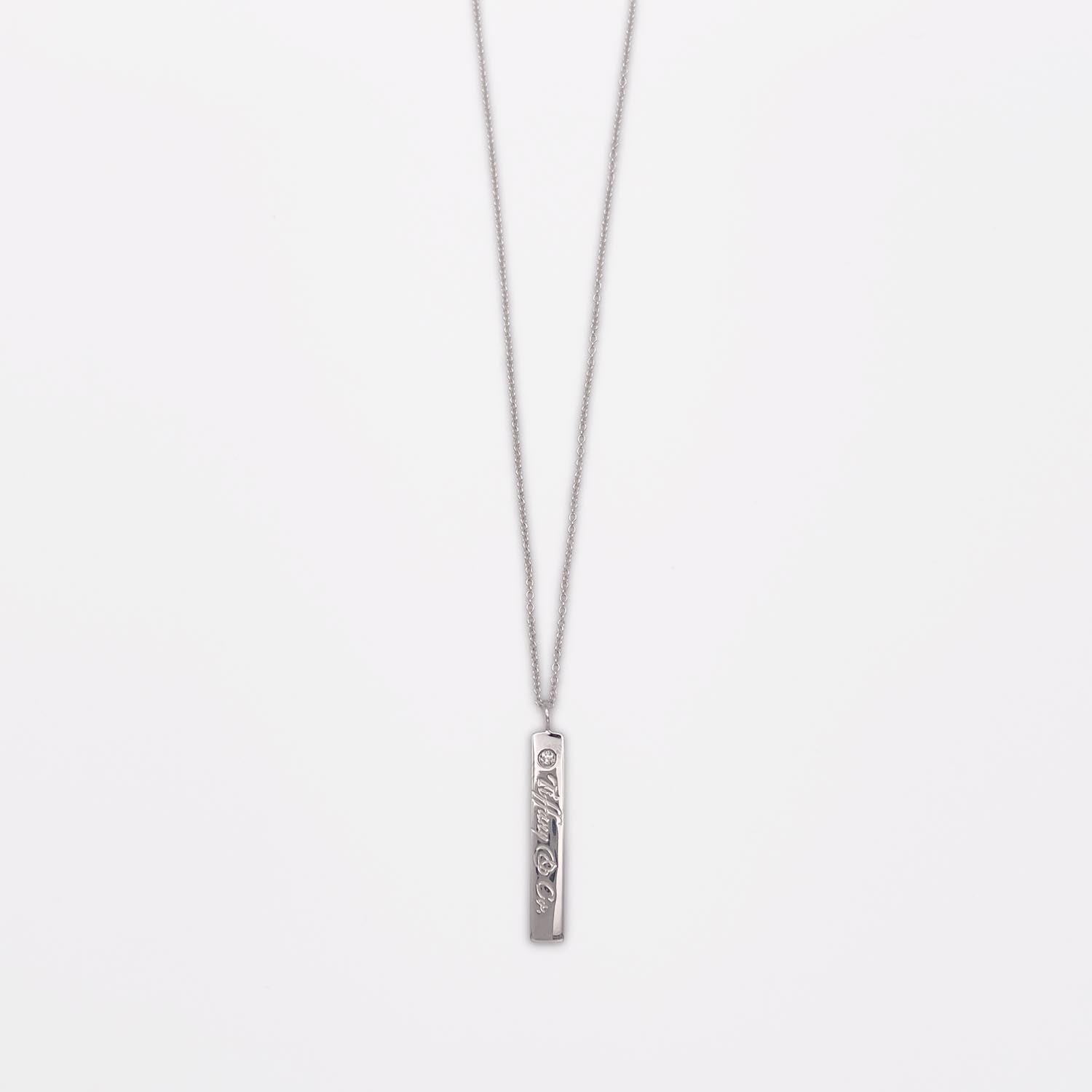 新品仕上済 Tiffany&Co. ティファニー ノーツバー 1PD ネックレス 925