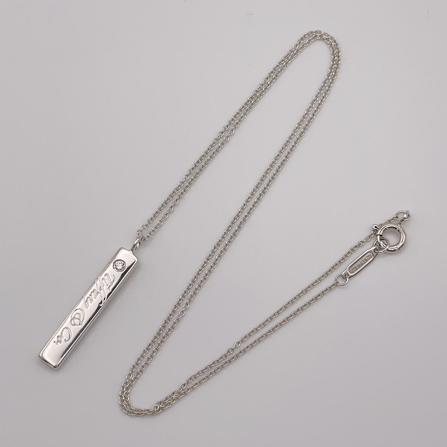 新品仕上済 Tiffany&Co. ティファニー ノーツバー 1PD ネックレス 925