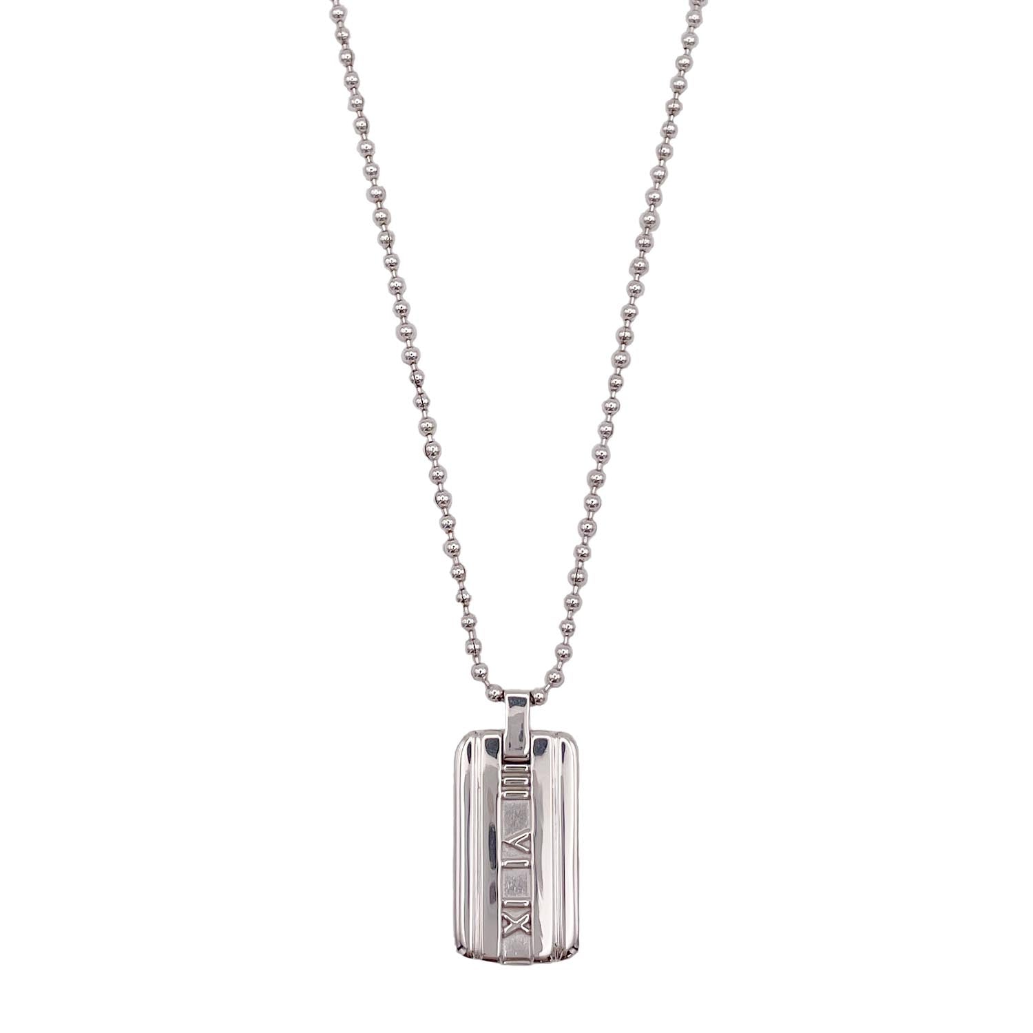 新品仕上済 Tiffany＆Co. ティファニー アトラスIDネックレス 925 20.5g
