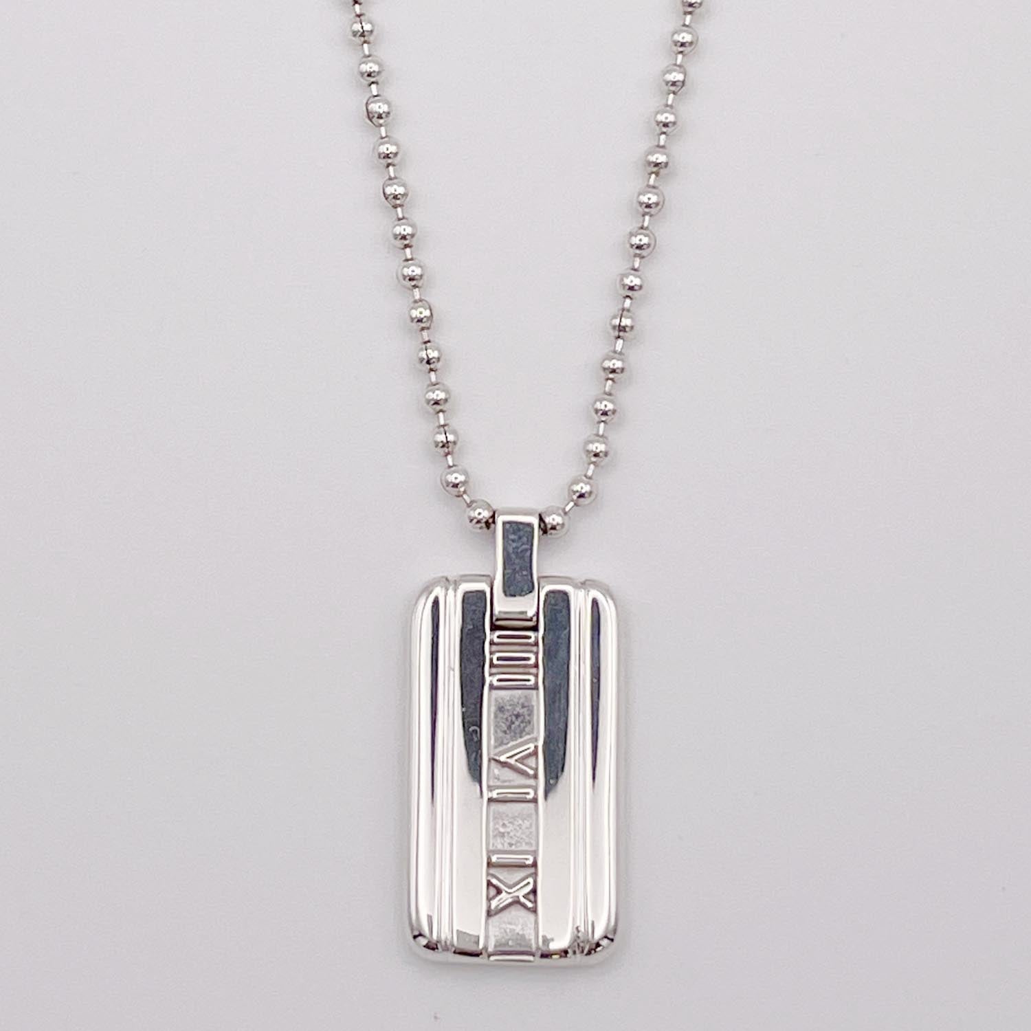 新品仕上済 Tiffany＆Co. ティファニー アトラスIDネックレス 925 20.5g